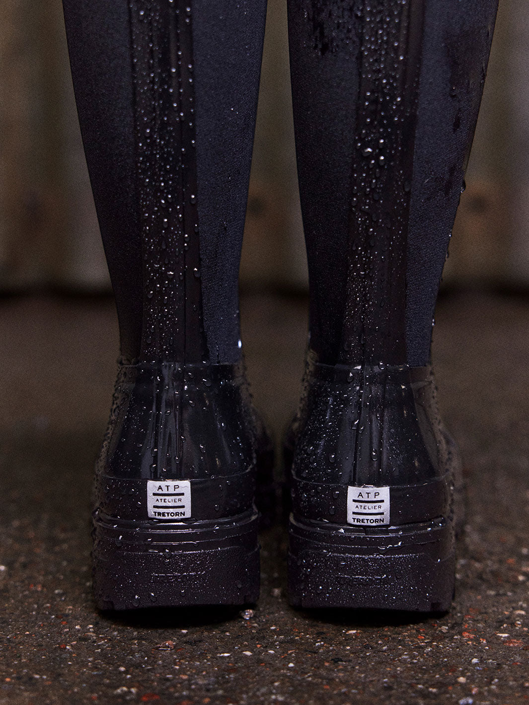 Verbania Black Rubber Boot