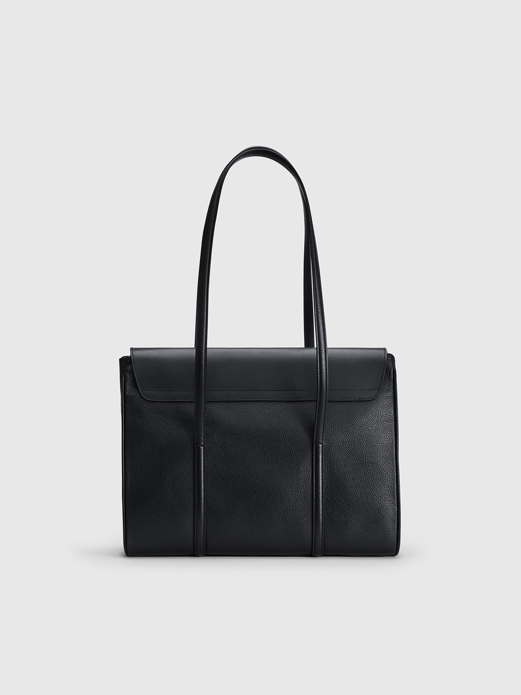 Abriola Black Grained Leather/Leather