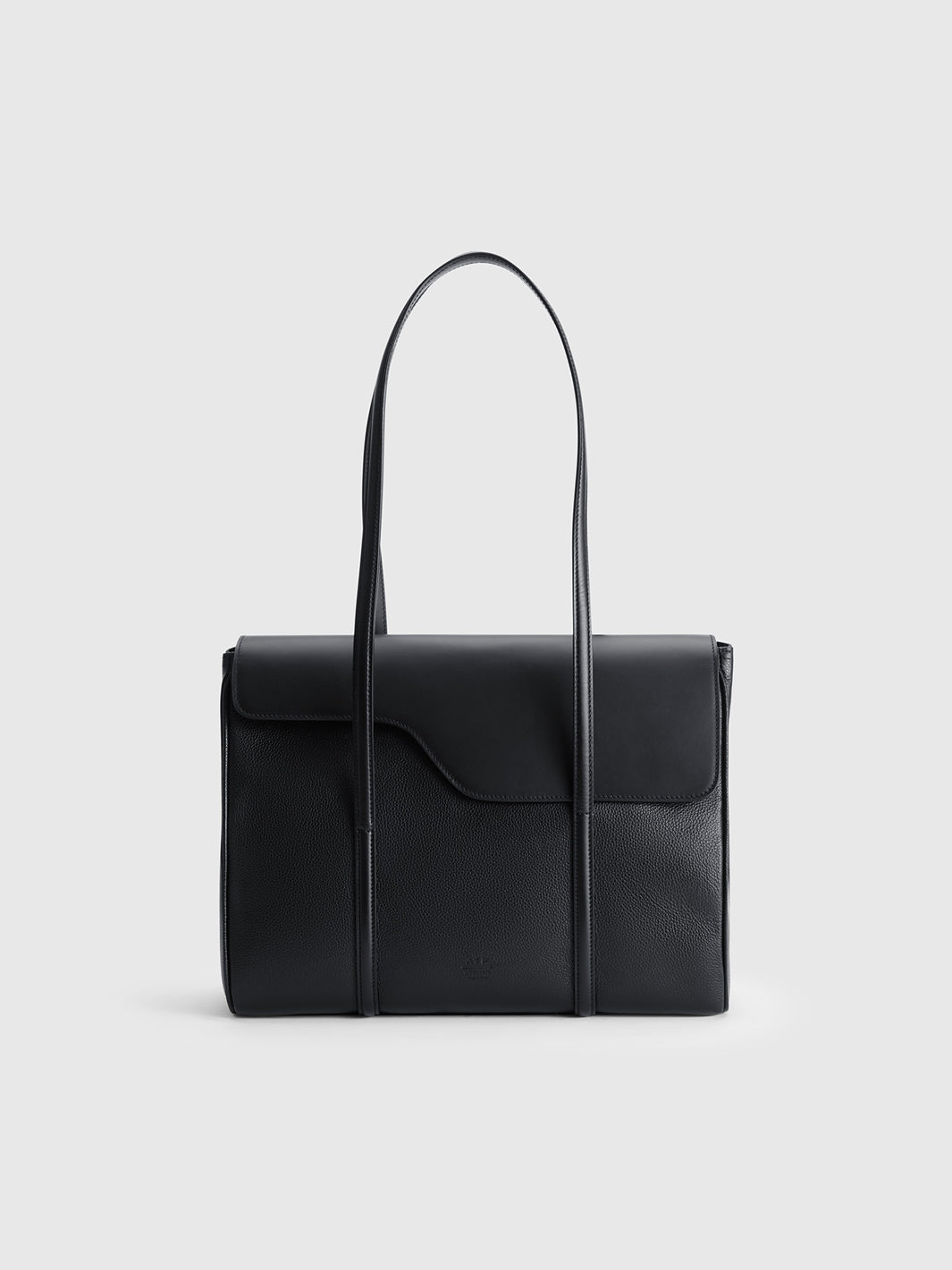 Abriola Black Grained Leather/Leather | ATP Atelier | Official Site