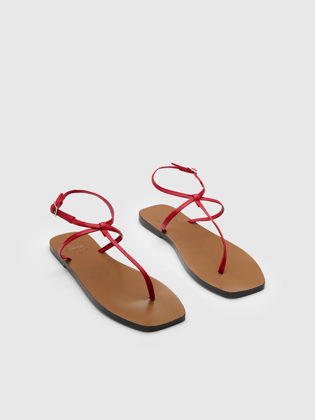 Alassio Melograno Nappa Flat sandals