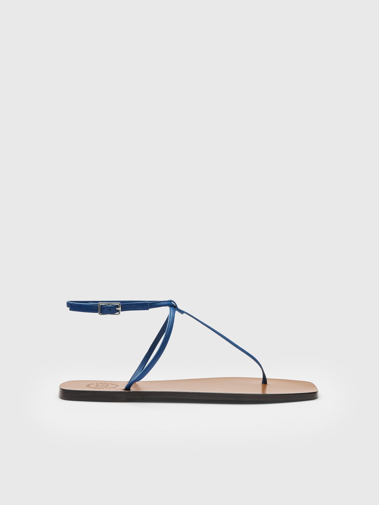 Alassio Oltremare Nappa Flat sandals