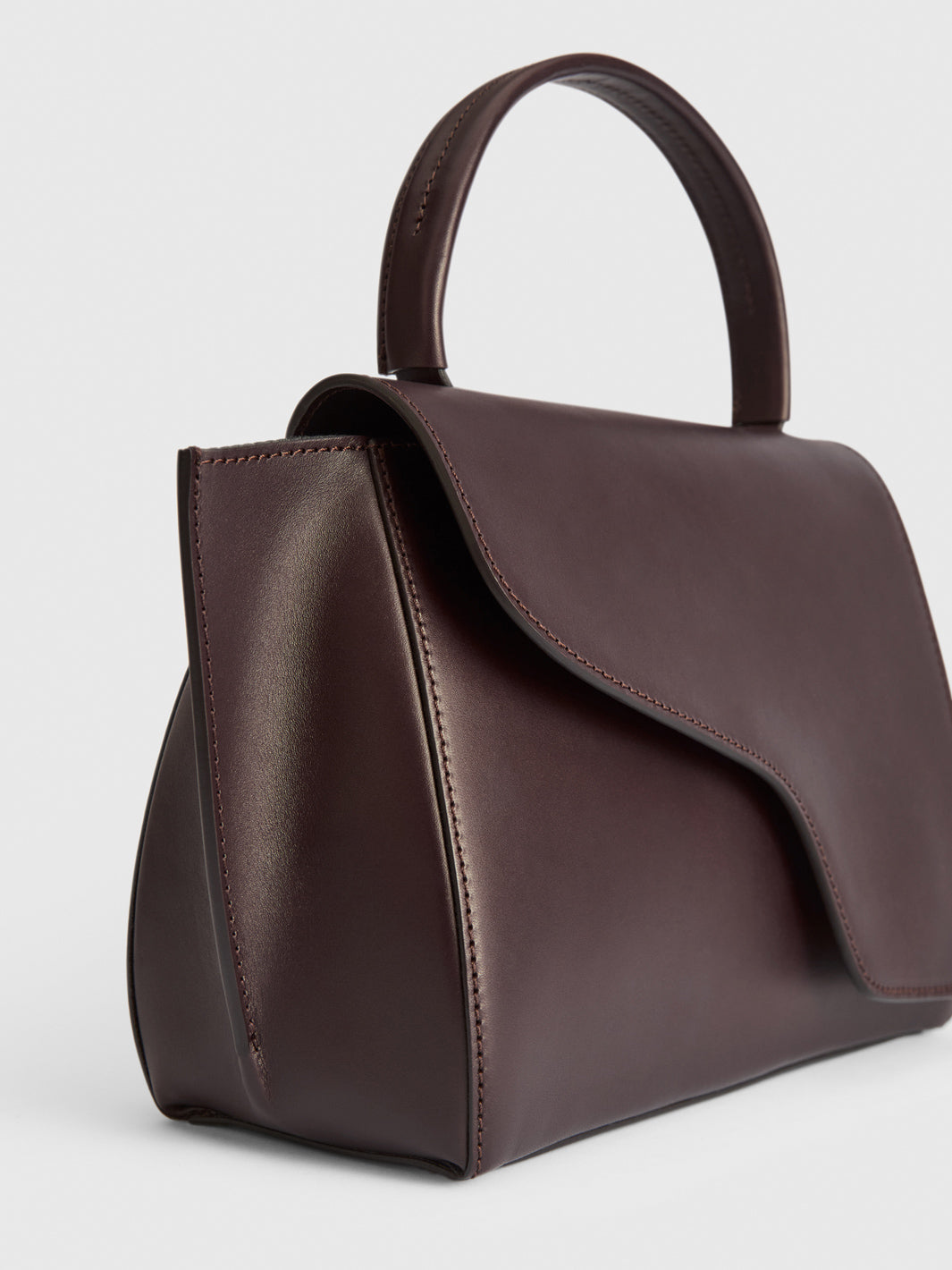 Arezzo Walnut Leather Handbag