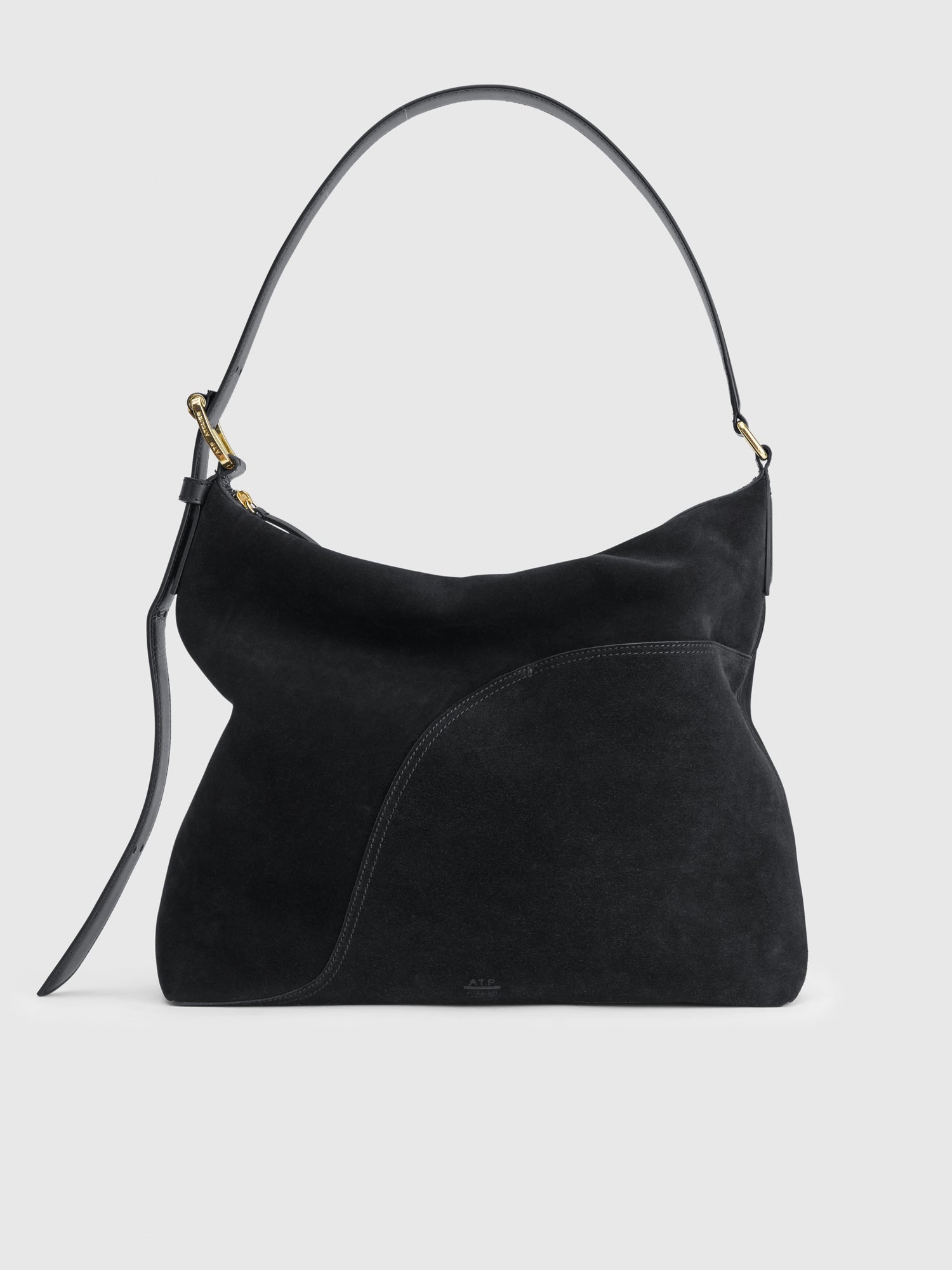Bassano Black Suede/Leather Tote bag | ATP Atelier