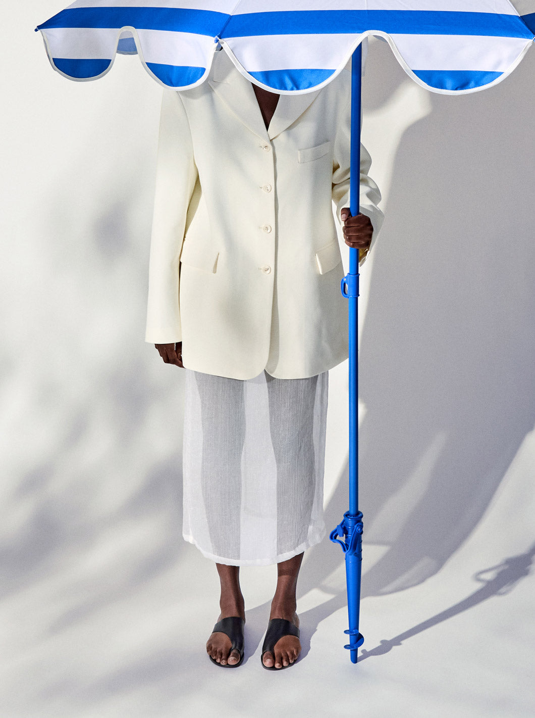 Rosa Black Leather Cutout sandals