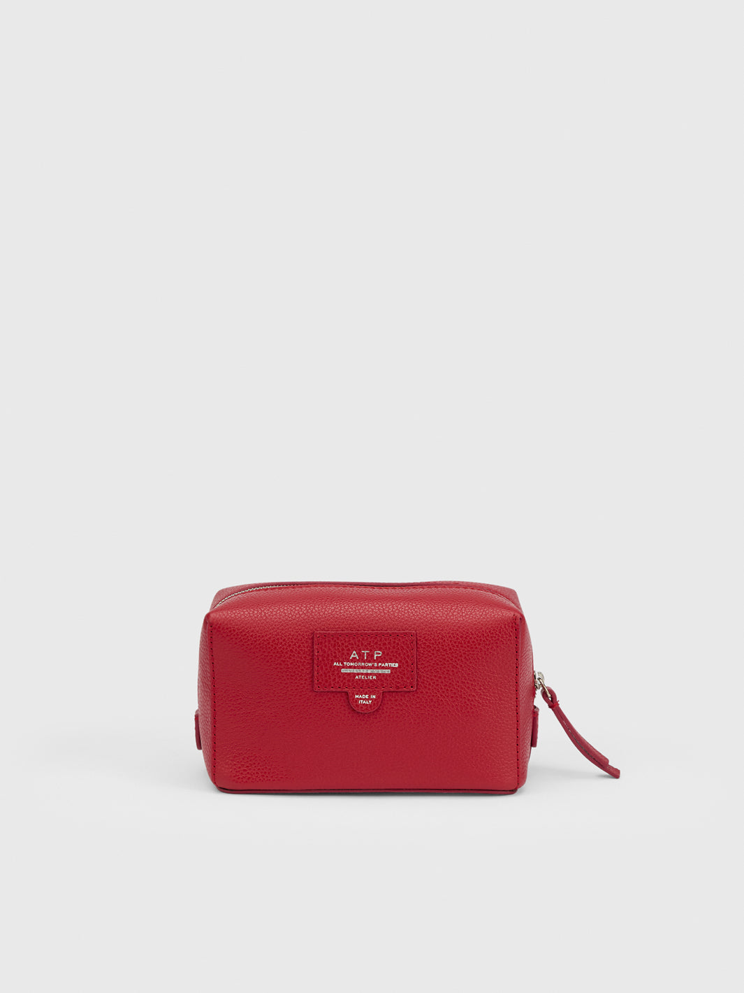 Capanne Melograno Grained Leather Beauty Bag