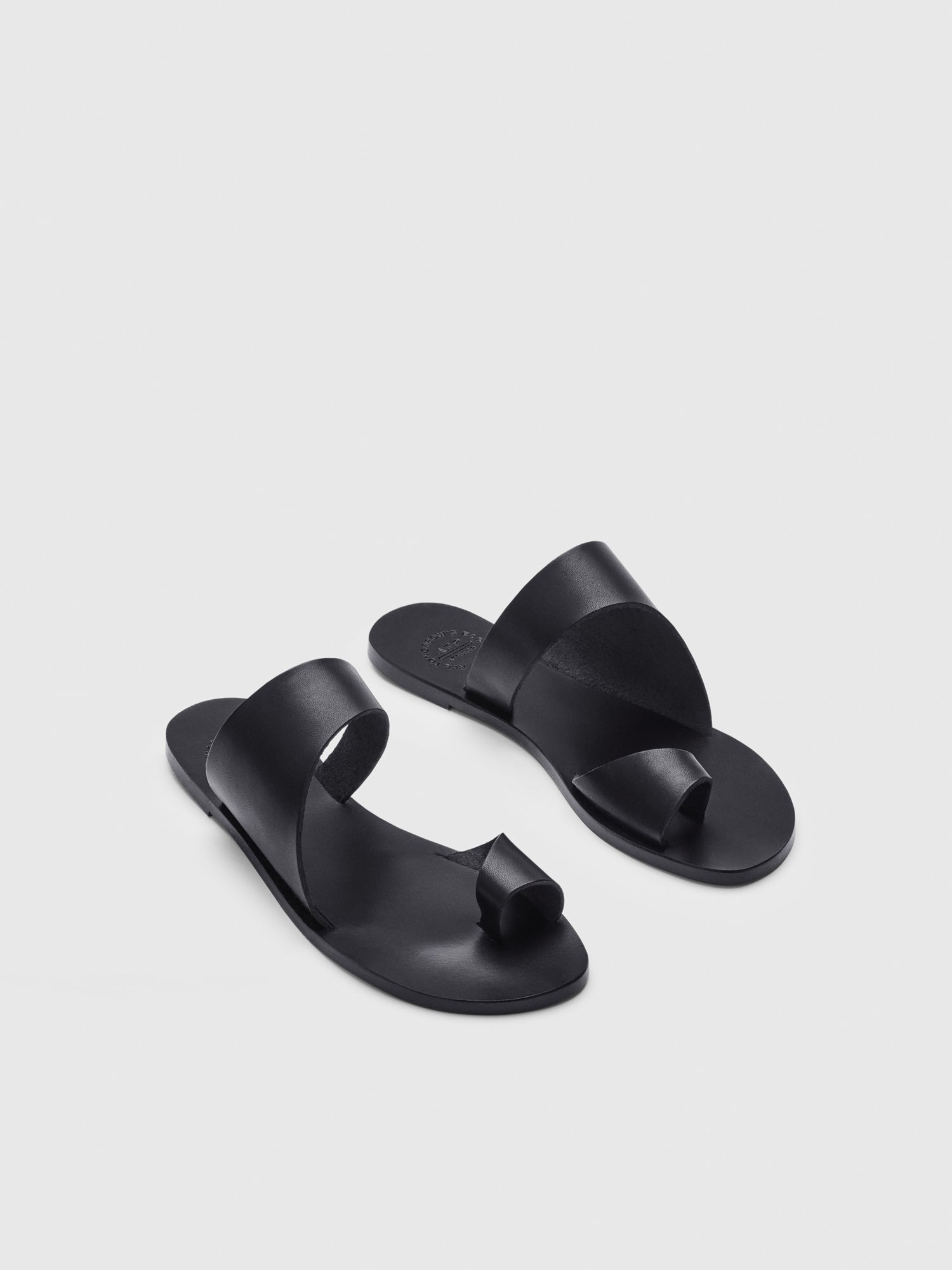 Centola black cutout sandals