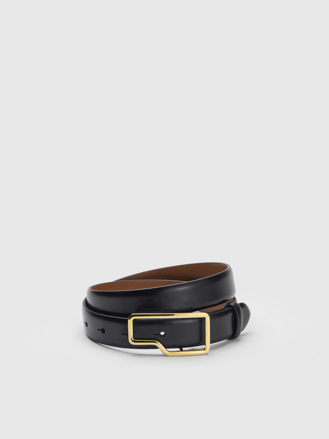 Cernobbio Black Leather Belt