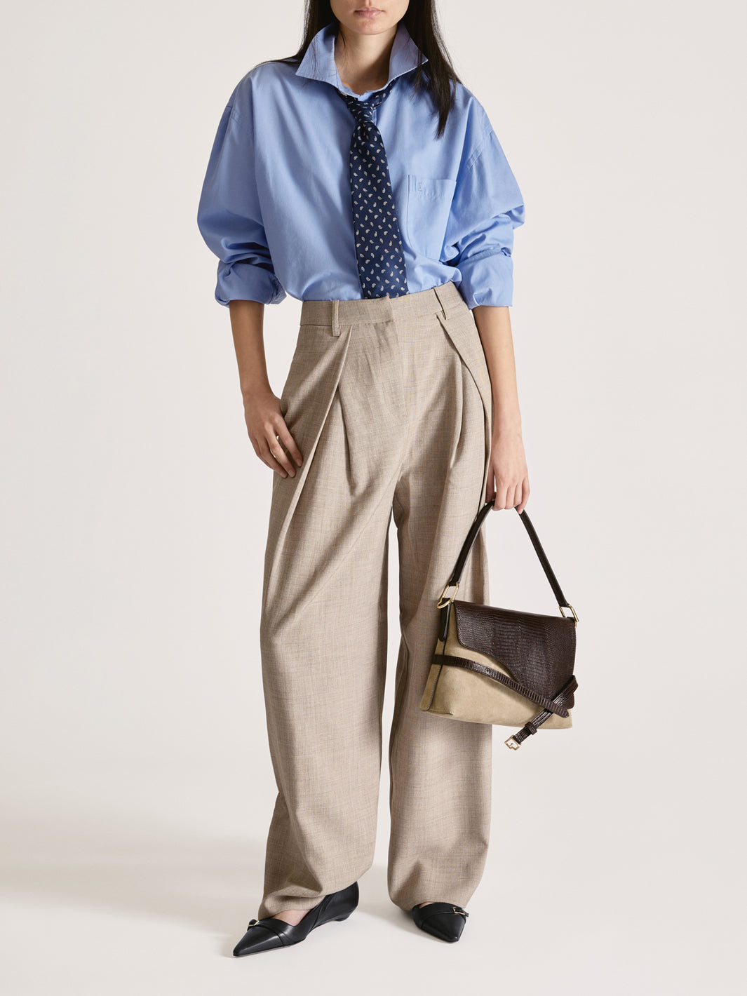 Civate Black Leather Ballet flats