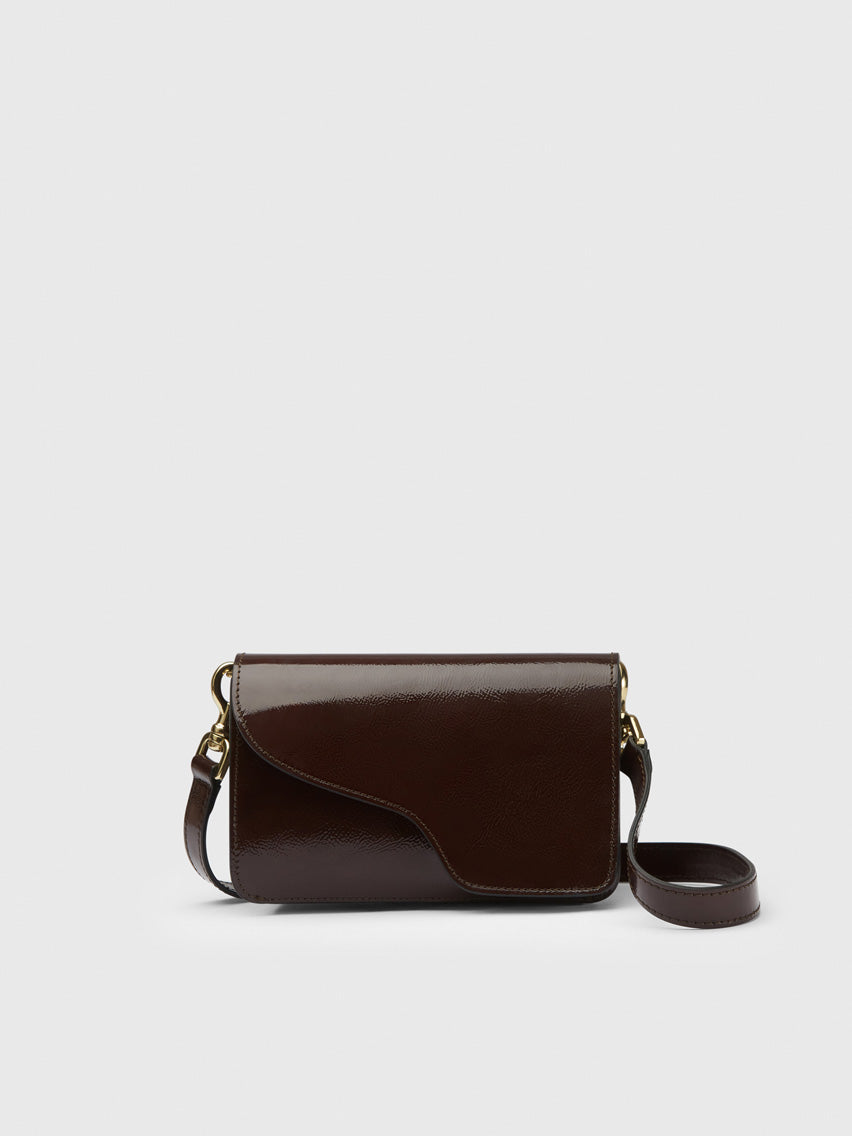 Corsina Walnut Naplak Leather Shoulder bag