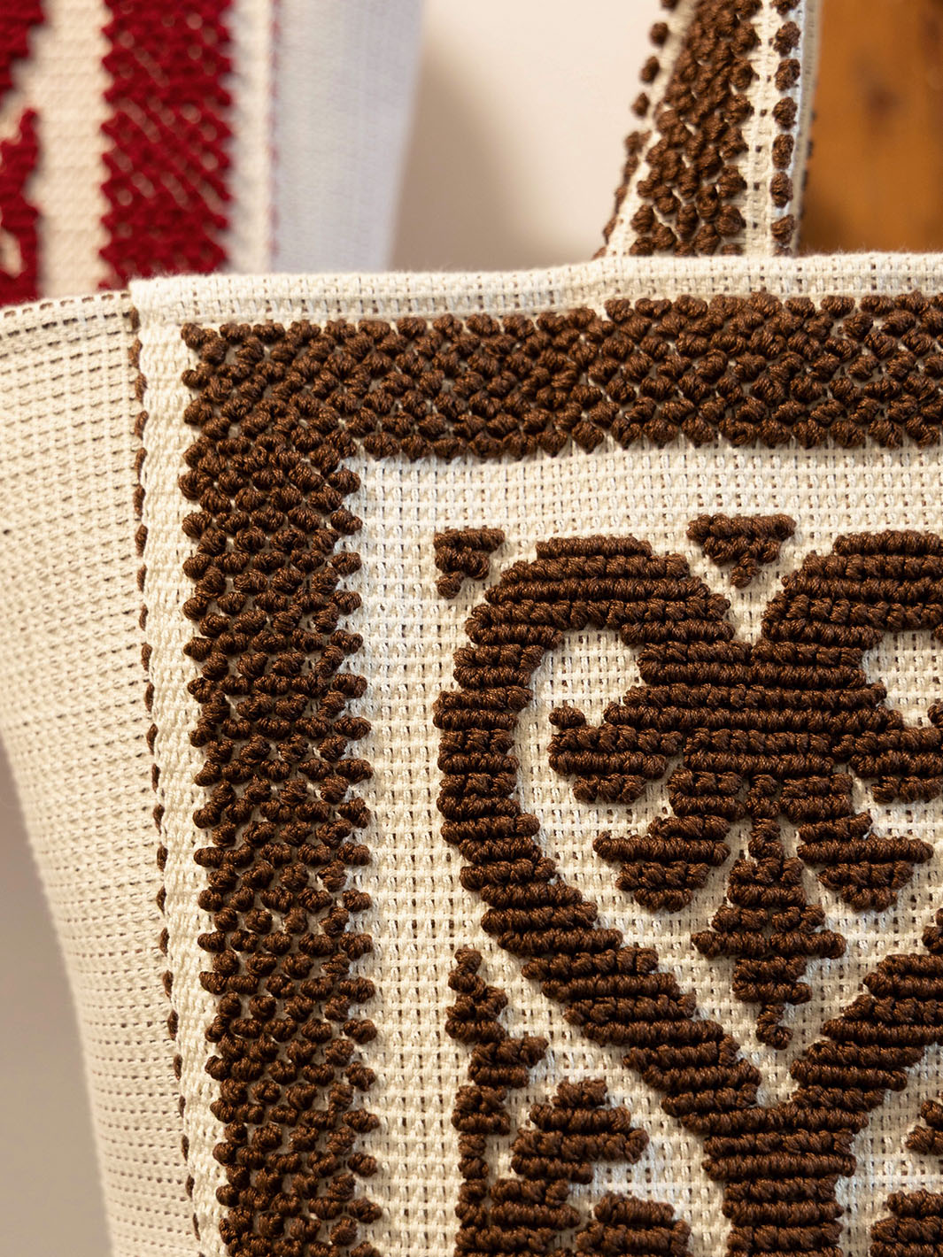 Costantine Walnut Cotton Mini Tote Bag