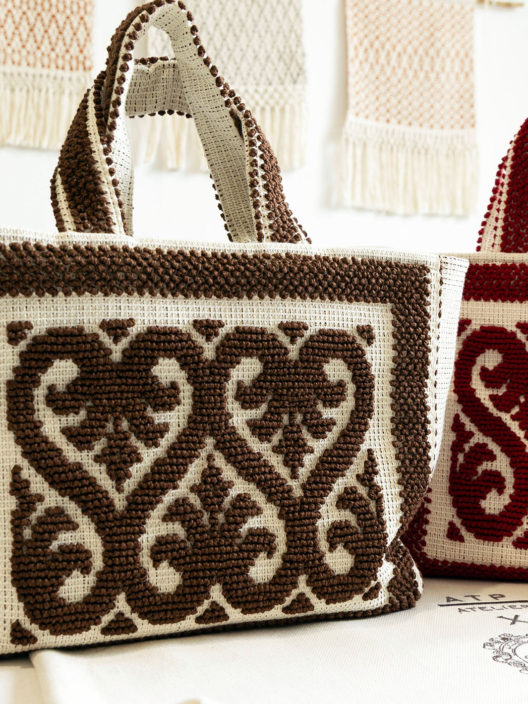 Costantine Walnut Cotton Mini Tote Bag