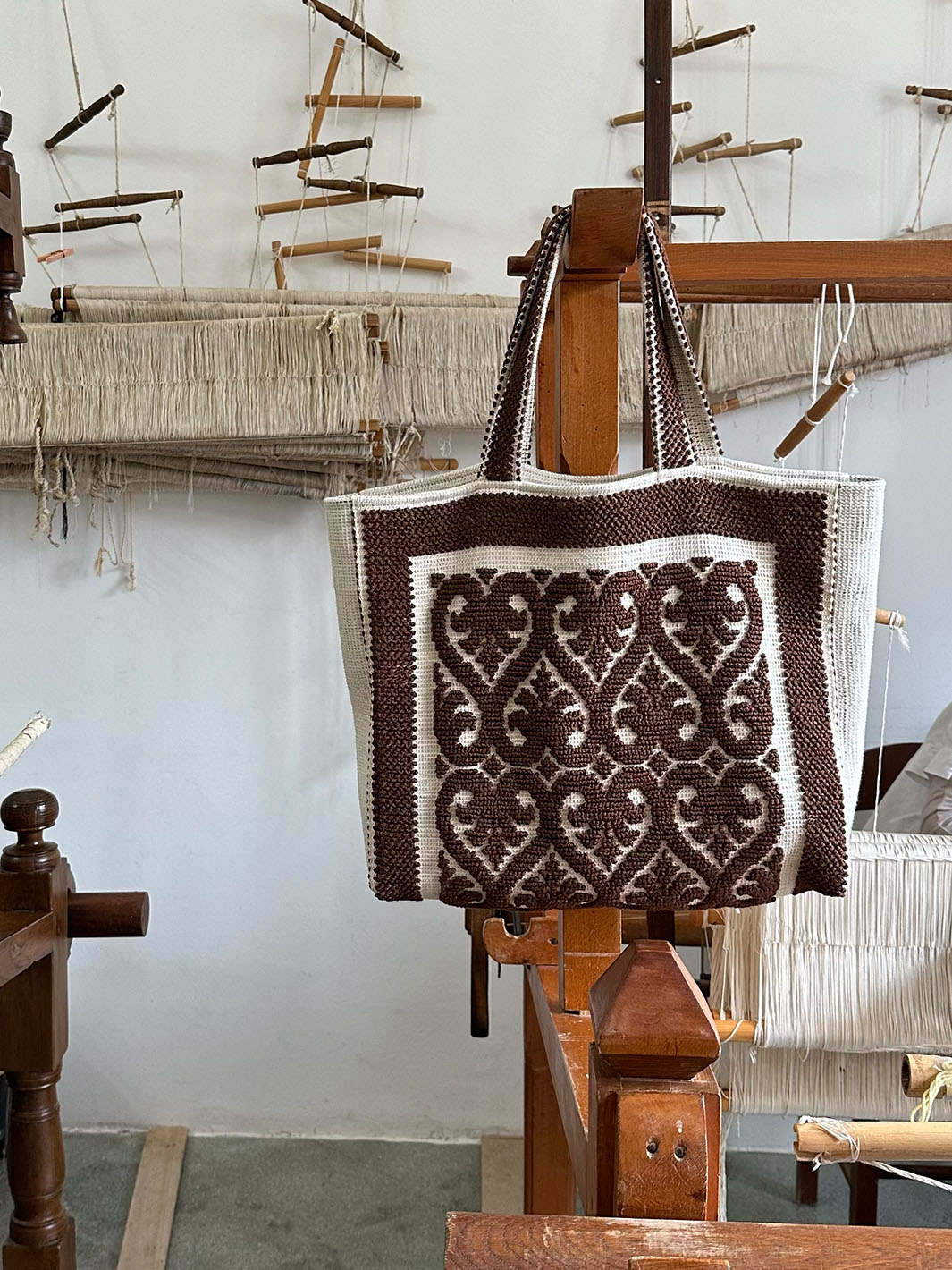 Costantine Walnut Cotton Tote Bag