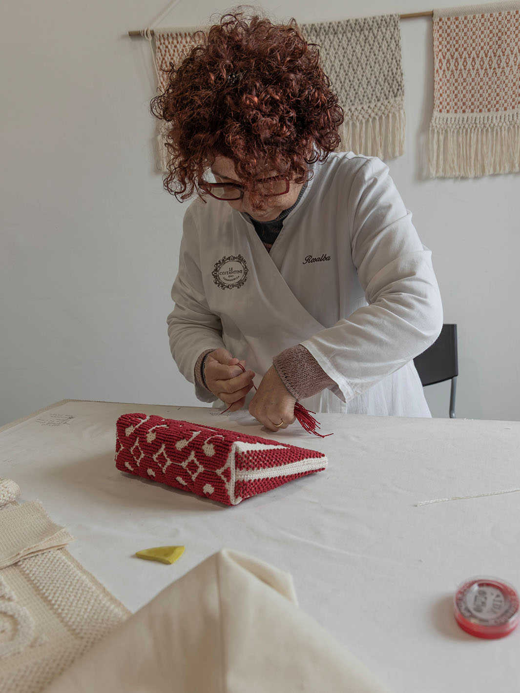 Costantine Melograno Cotton Small Pouch