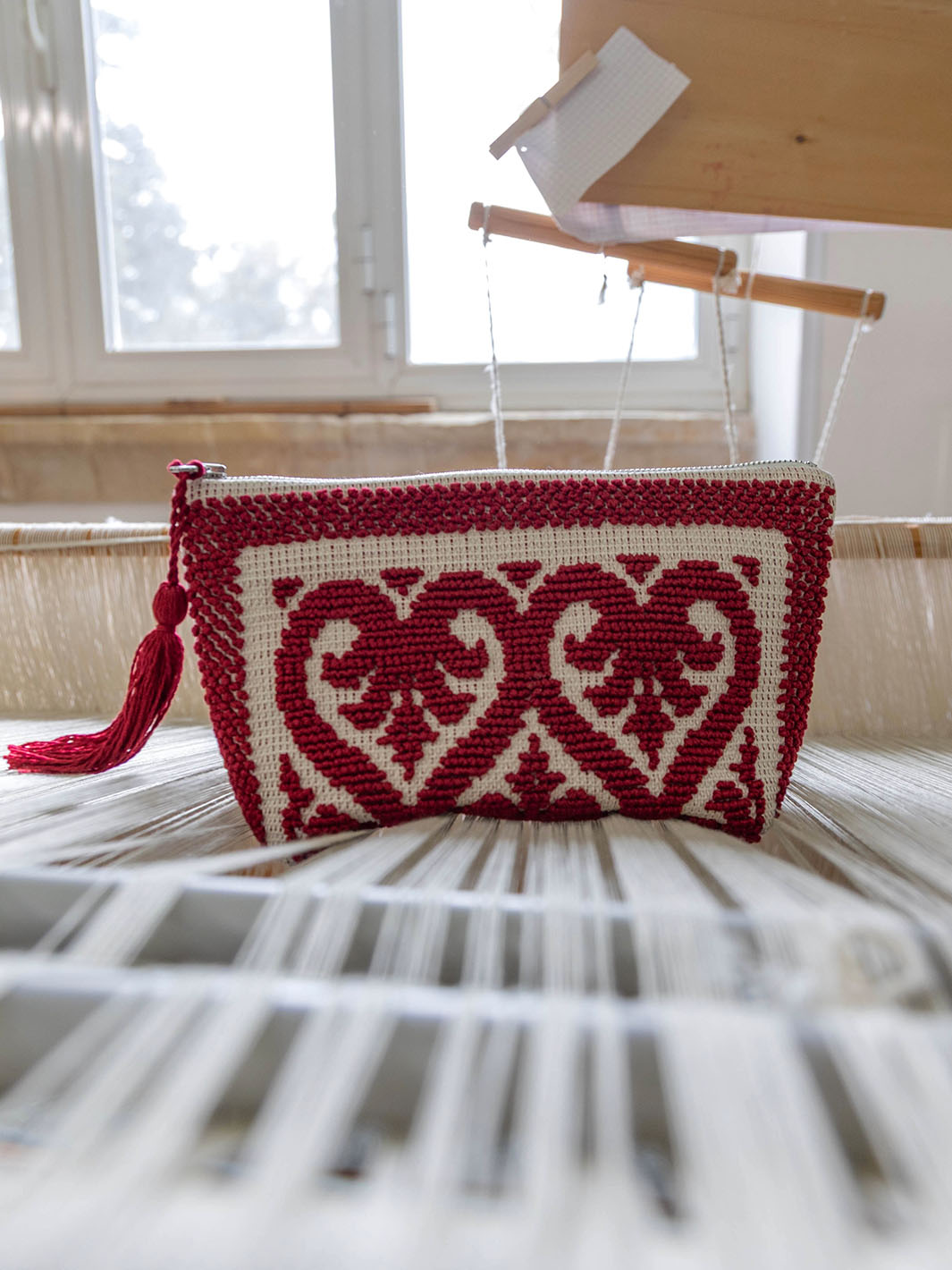 Costantine Melograno Cotton Small Pouch