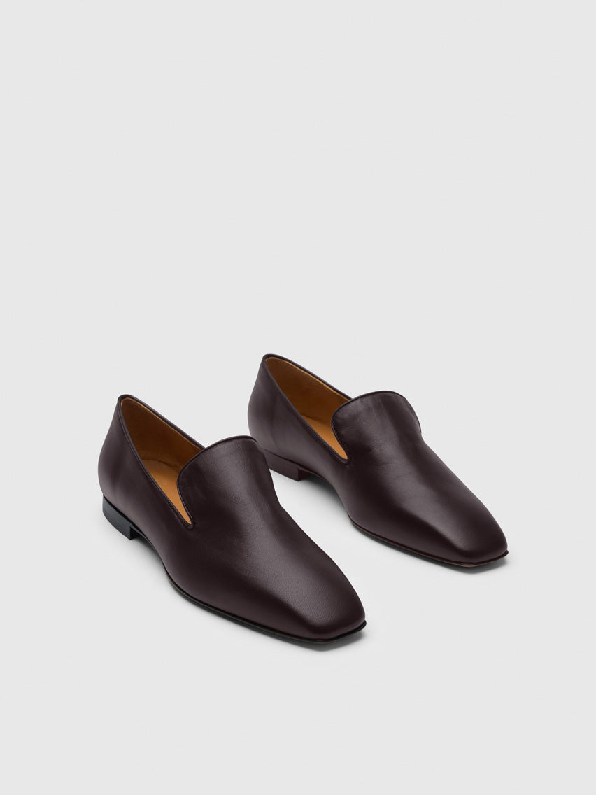 Dervio Walnut Nappa Loafers
