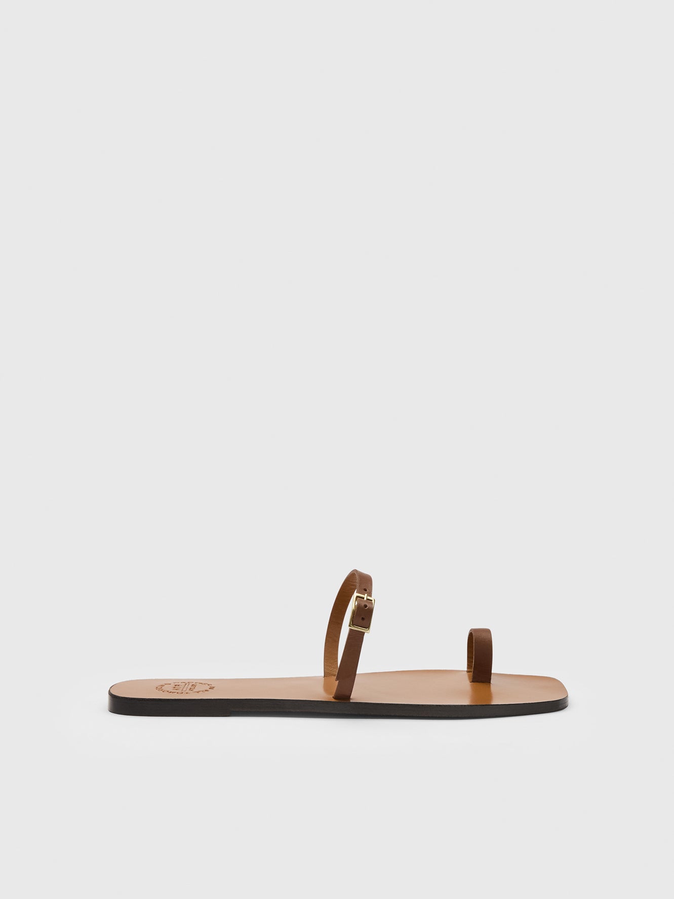 Dongo Cannella Leather Flat sandals