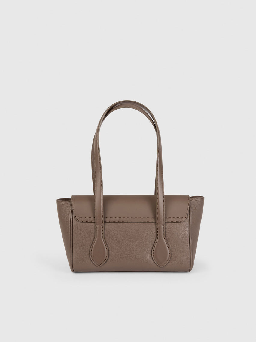 Eira Tahini Grained Leather/Leather Shoulder bag