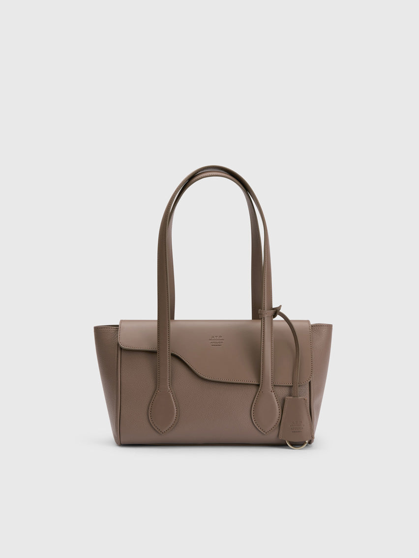 Eira Tahini Grained Leather/Leather Shoulder bag