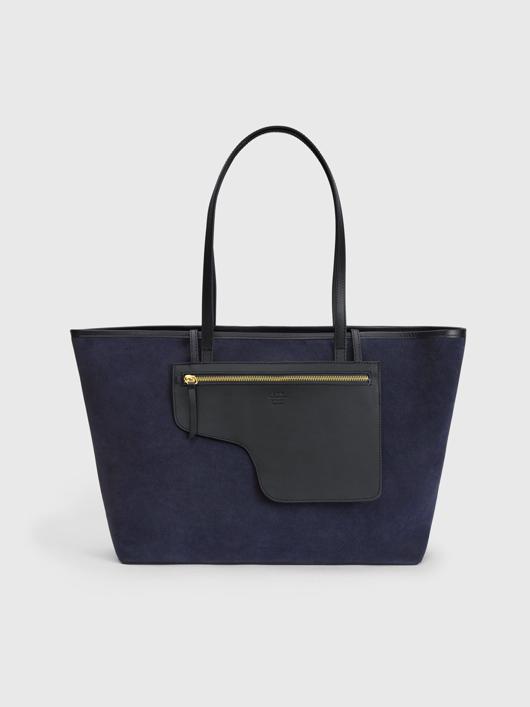 Eraclea Mirtillo Suede/Leather Large tote bag