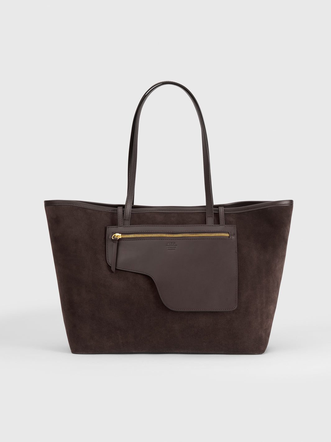 Eraclea Walnut Suede/Leather Large tote bag