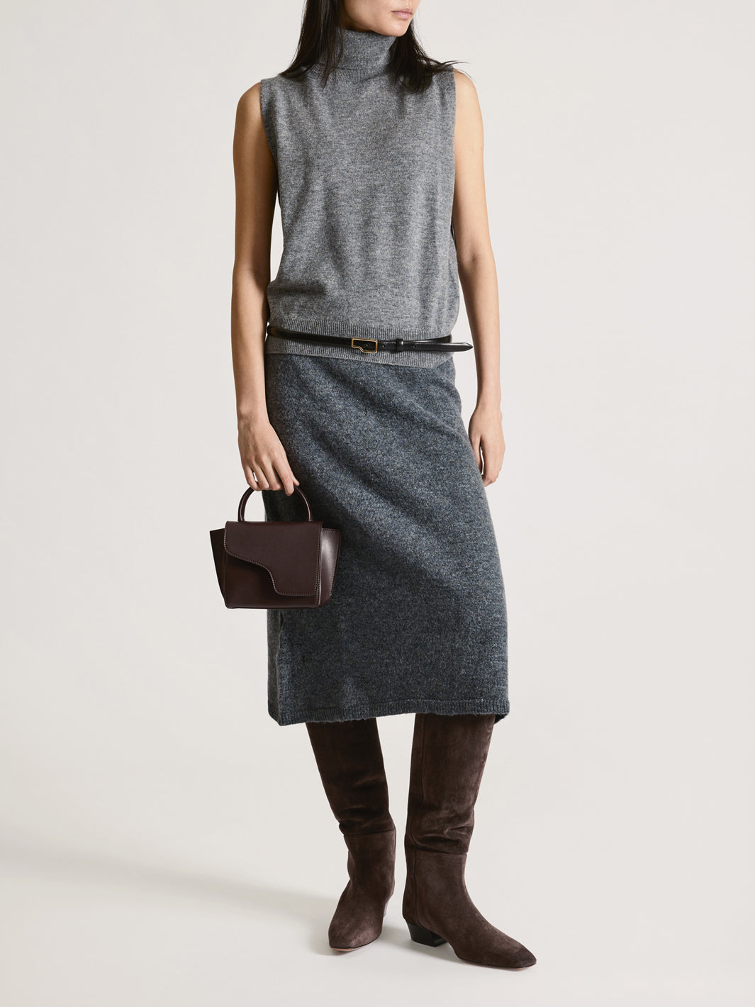 Montalcino Walnut Leather Mini handbag