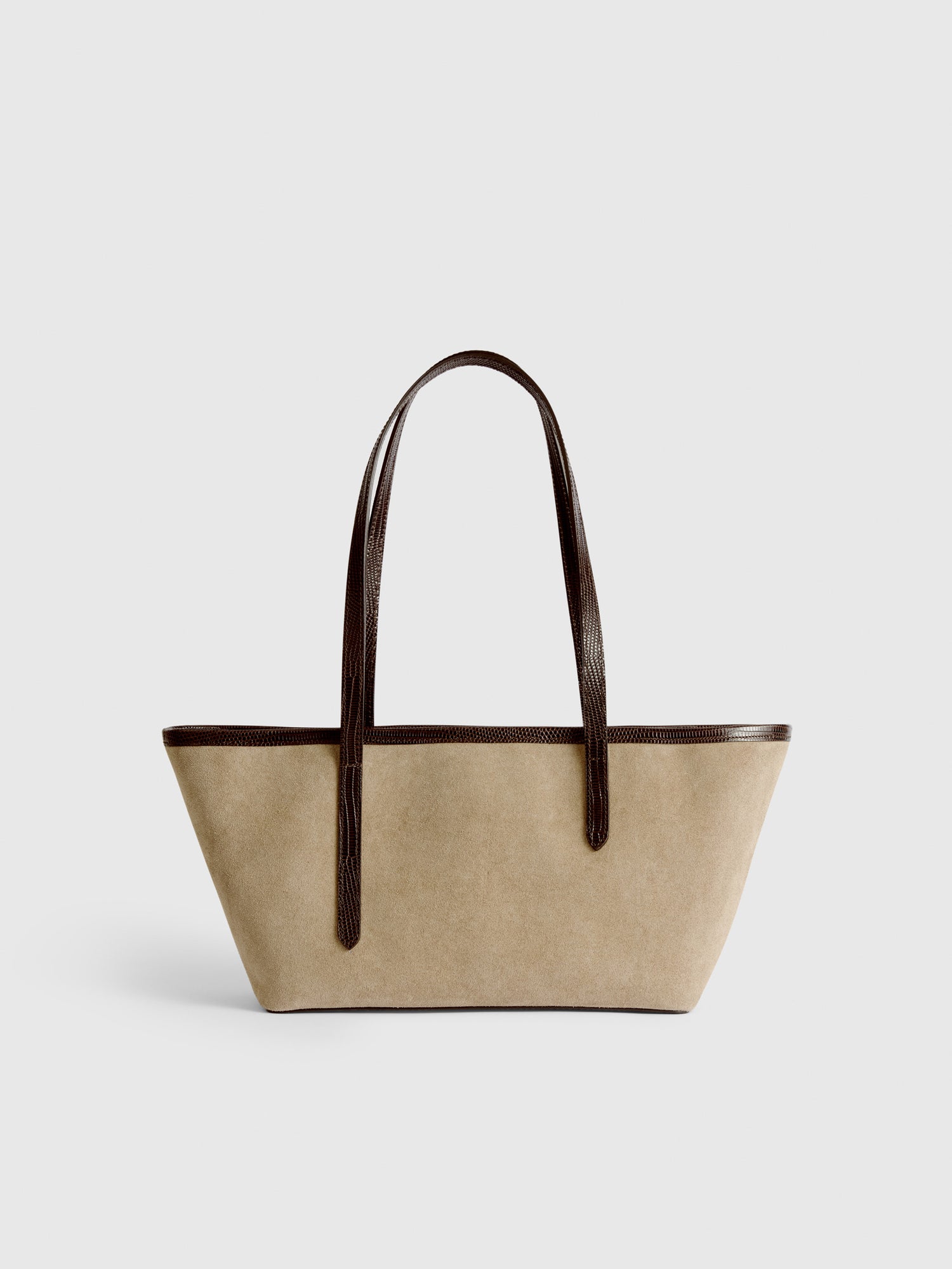 Gaiba Avena/Walnut Suede/Printed Lizard Mini tote bag