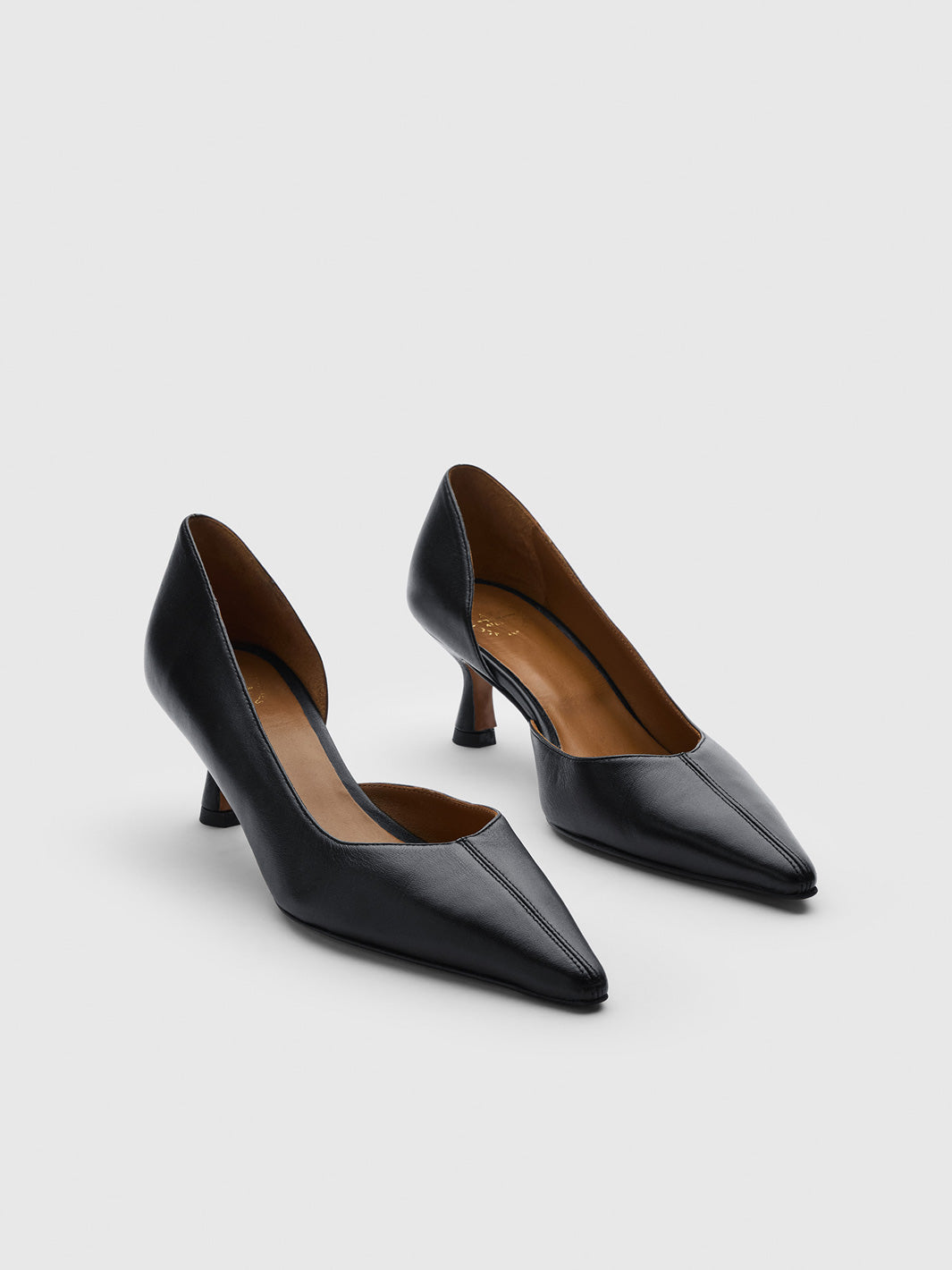 Irsina Black Shiny Nappa Slingbacks