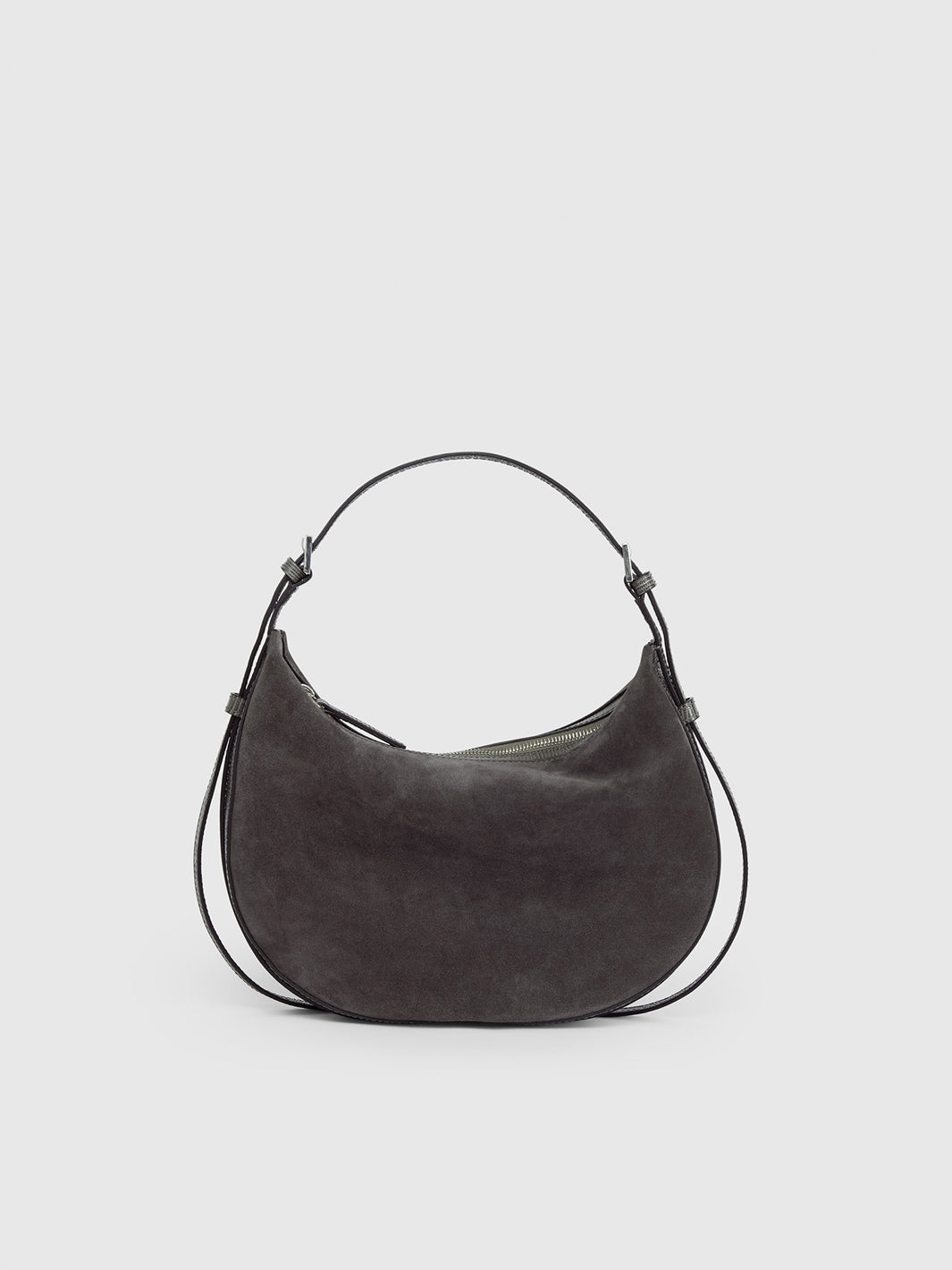Liveri Peltro Suede/Printed Lizard Small hobo bag