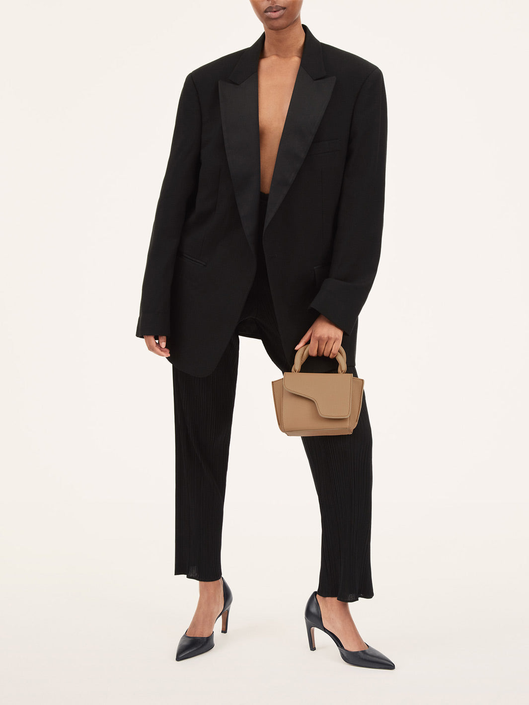 Montalbano Nocciola Leather/Nappa Mini handbag