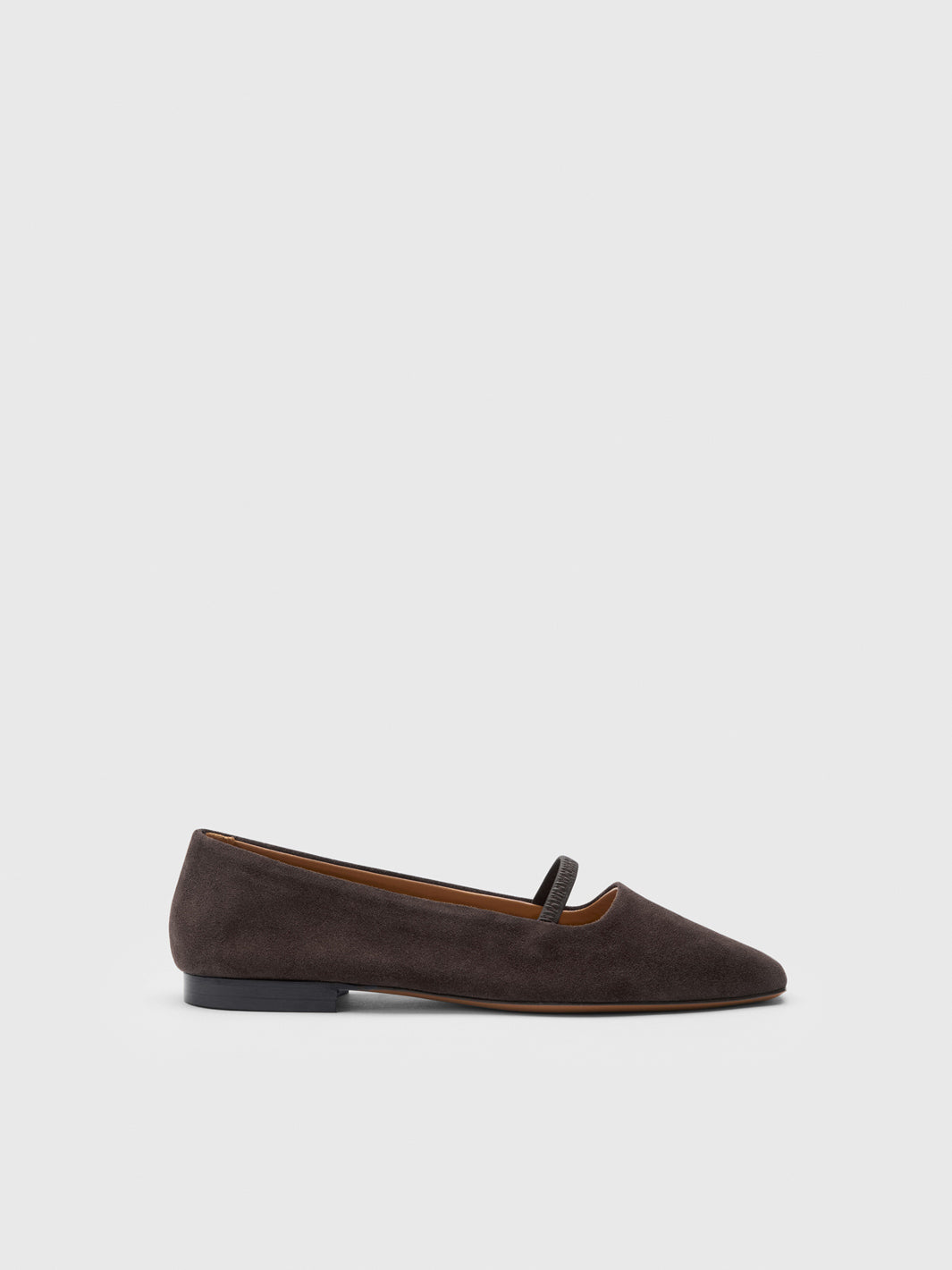 Loria Walnut Suede Ballet flats