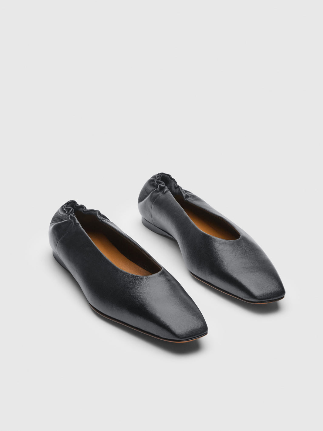 Moena Black Nappa Ballet flats