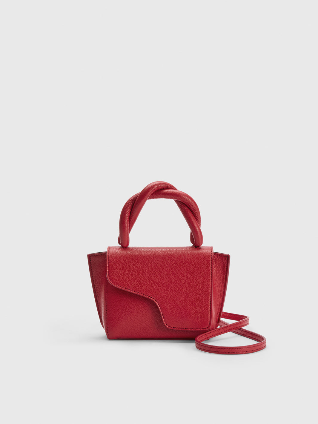 Montalbano Melograno Grained Leather Mini handbag