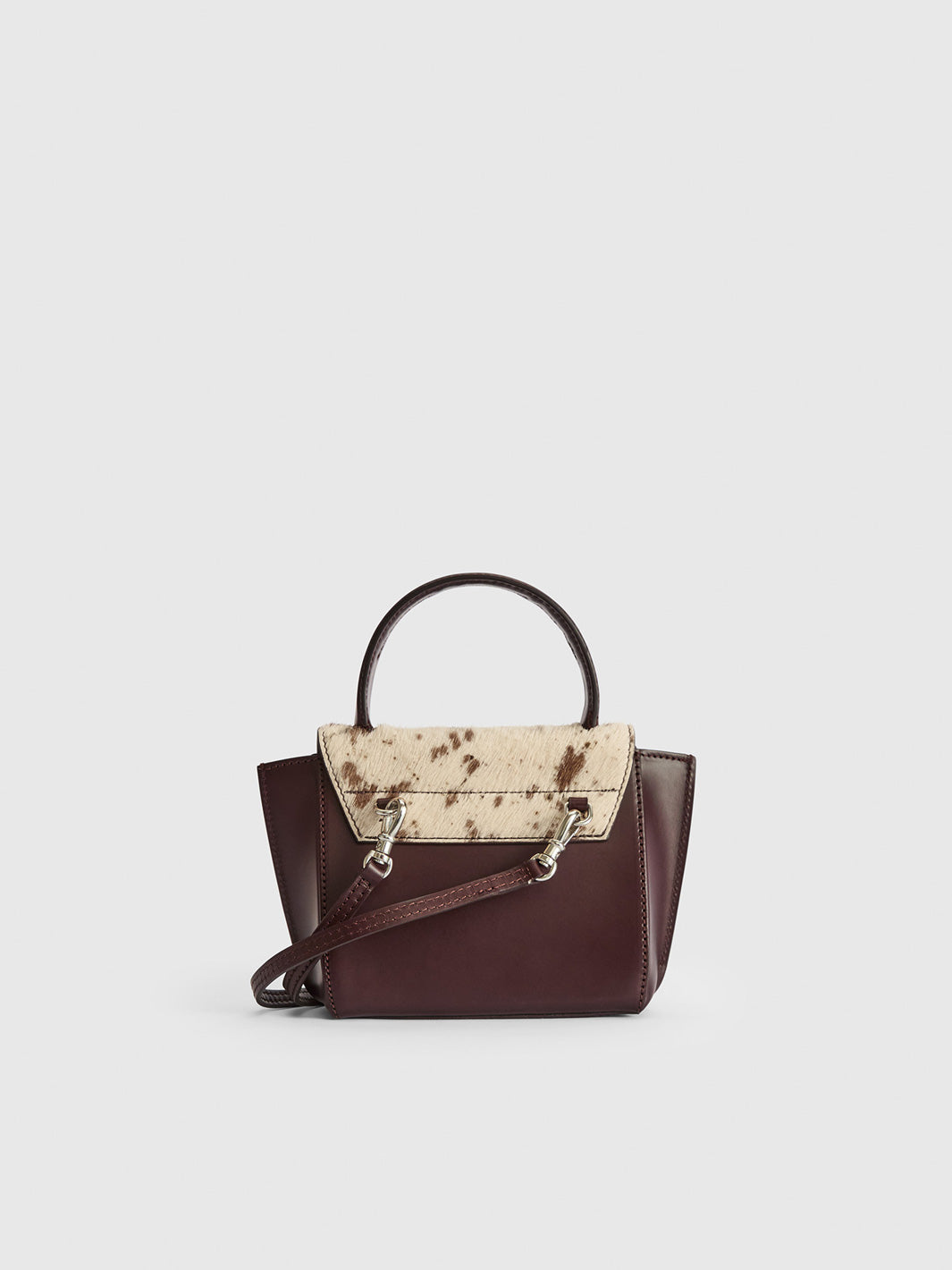 Montalcino Mandorla/Walnut Printed Mini Cow/Leather Mini handbag