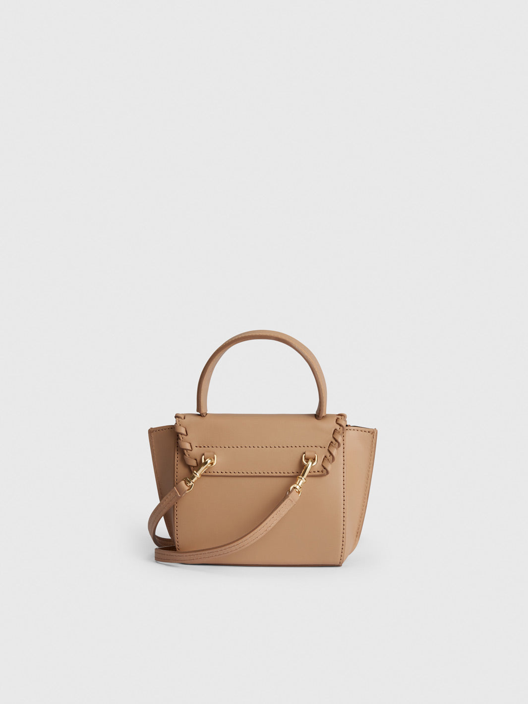 Montalcino Stitch Nocciola Leather Mini handbag