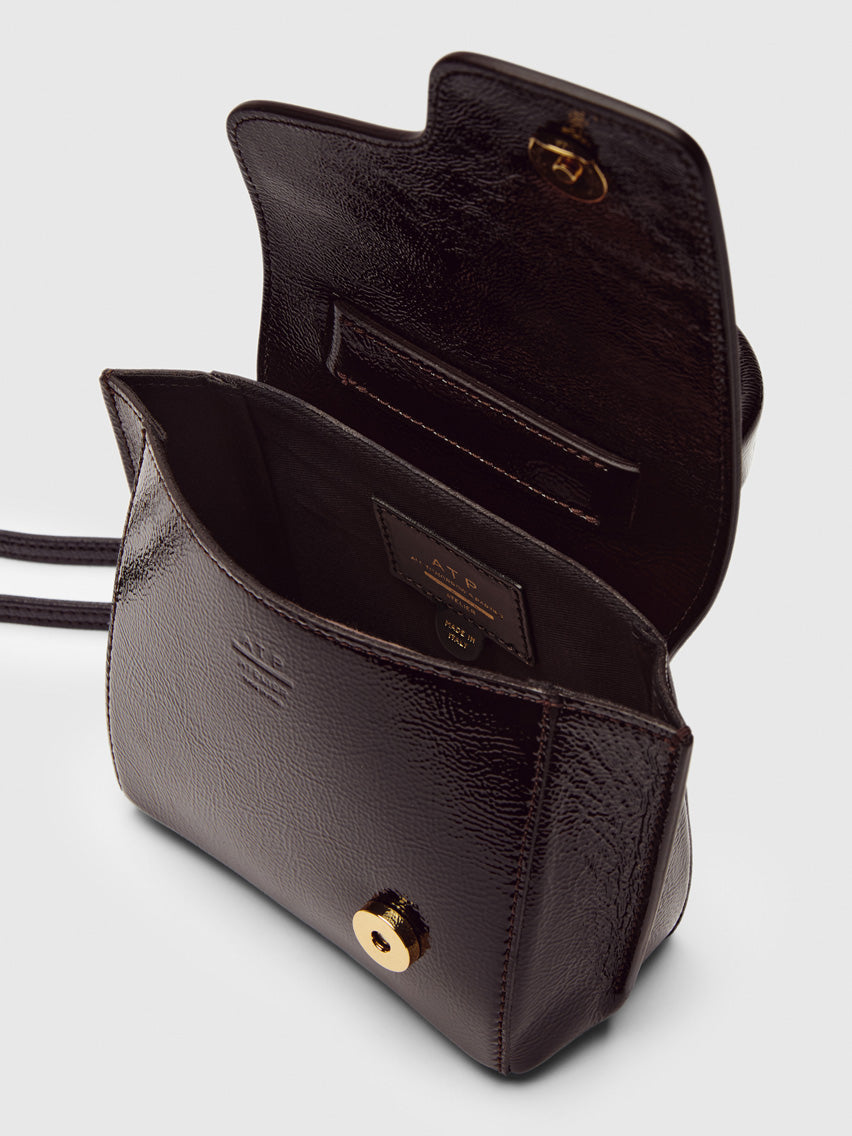 Montalcino Walnut Naplak Leather Mini handbag