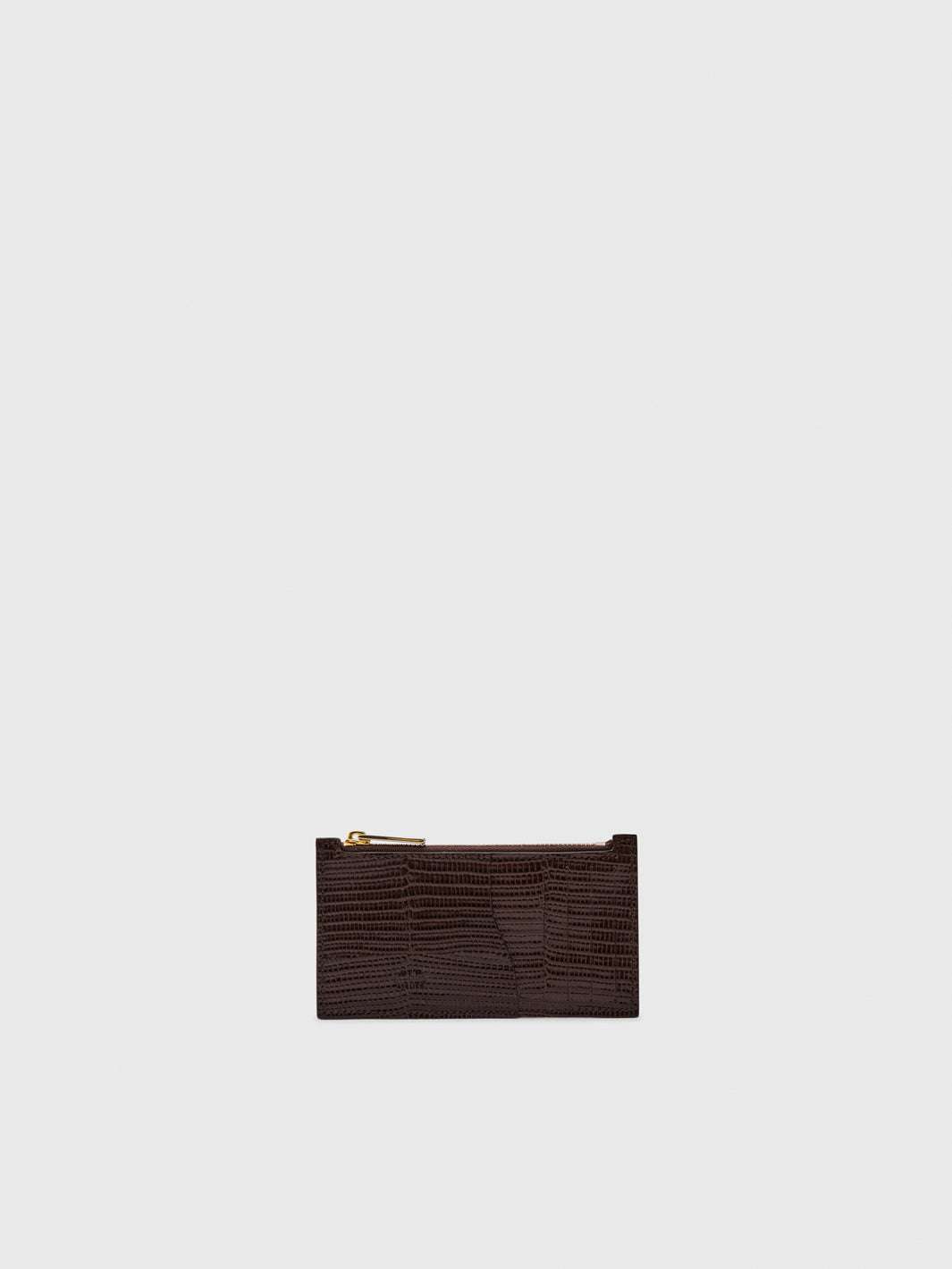 Moscosi Walnut/Avena Printed Lizard/Suede Card holder