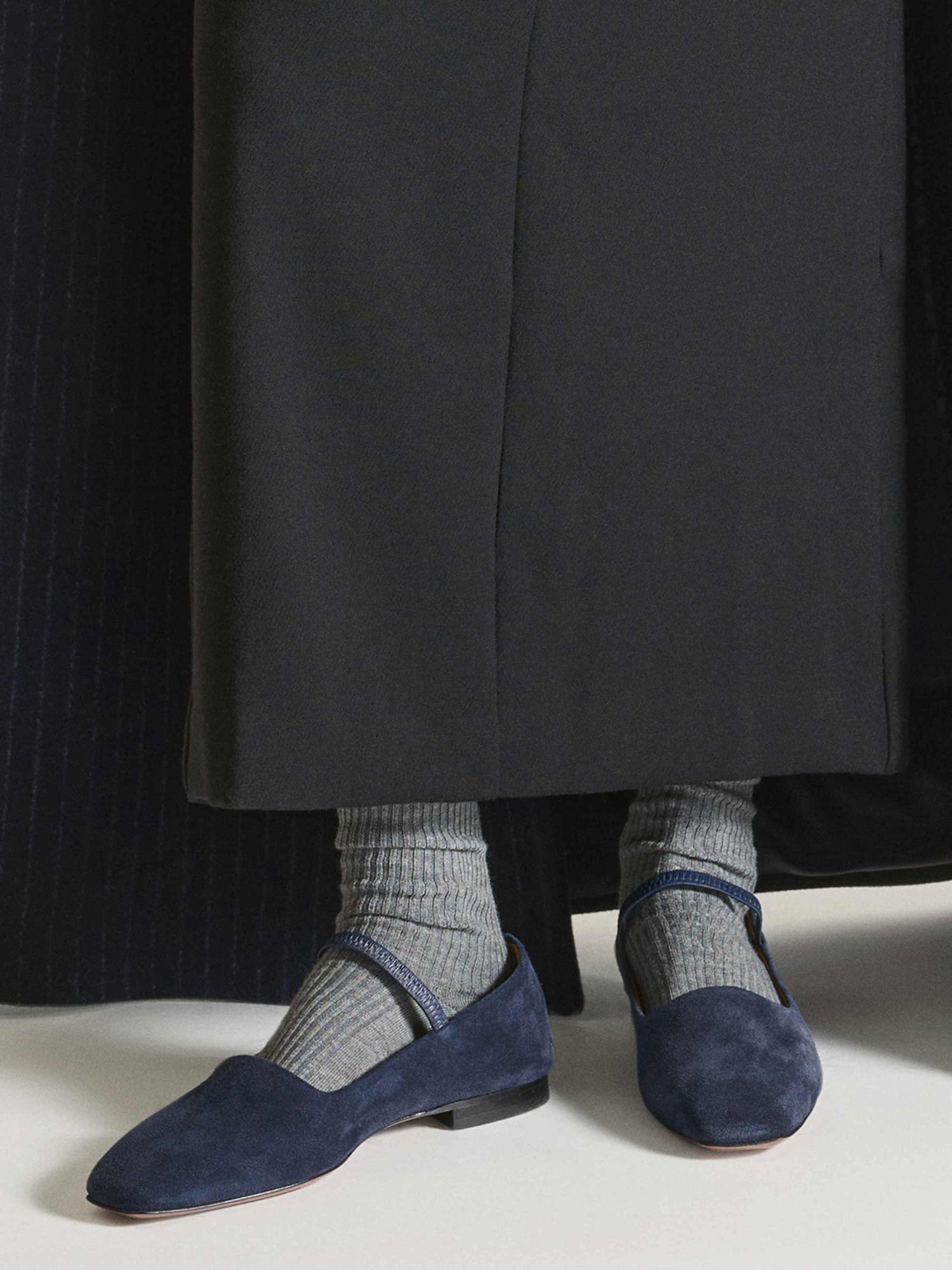 Petina Mirtillo Suede Mary Jane Flats