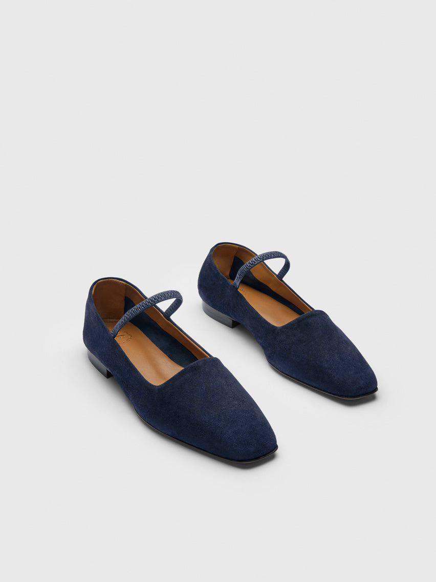 Petina Mirtillo Suede Mary Jane Flats