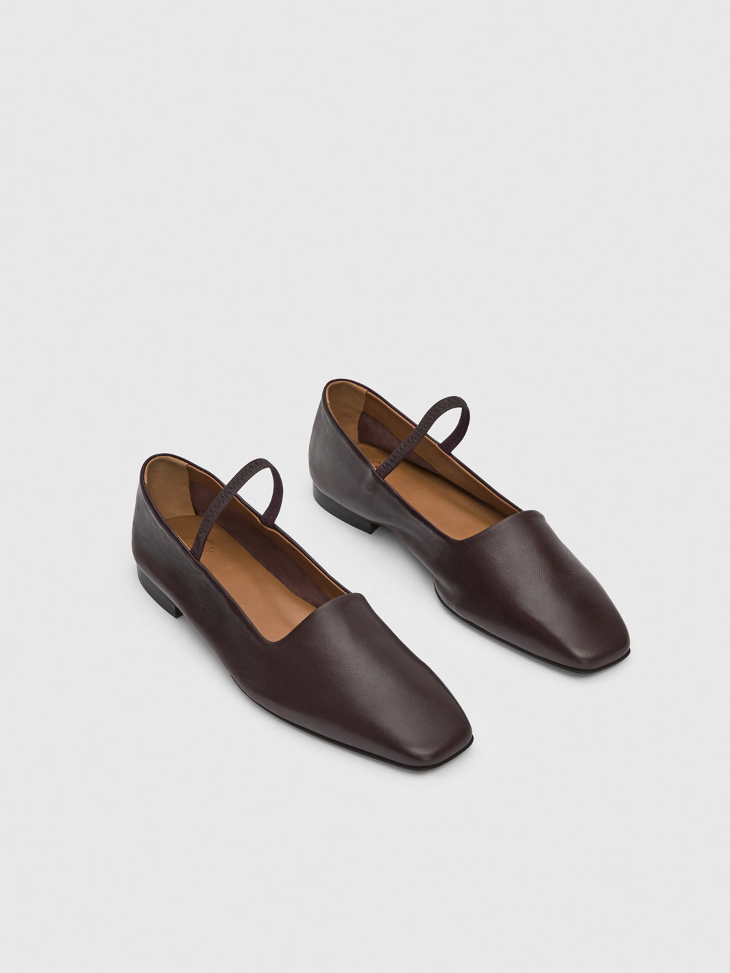Petina Walnut Nappa Mary Jane Flats