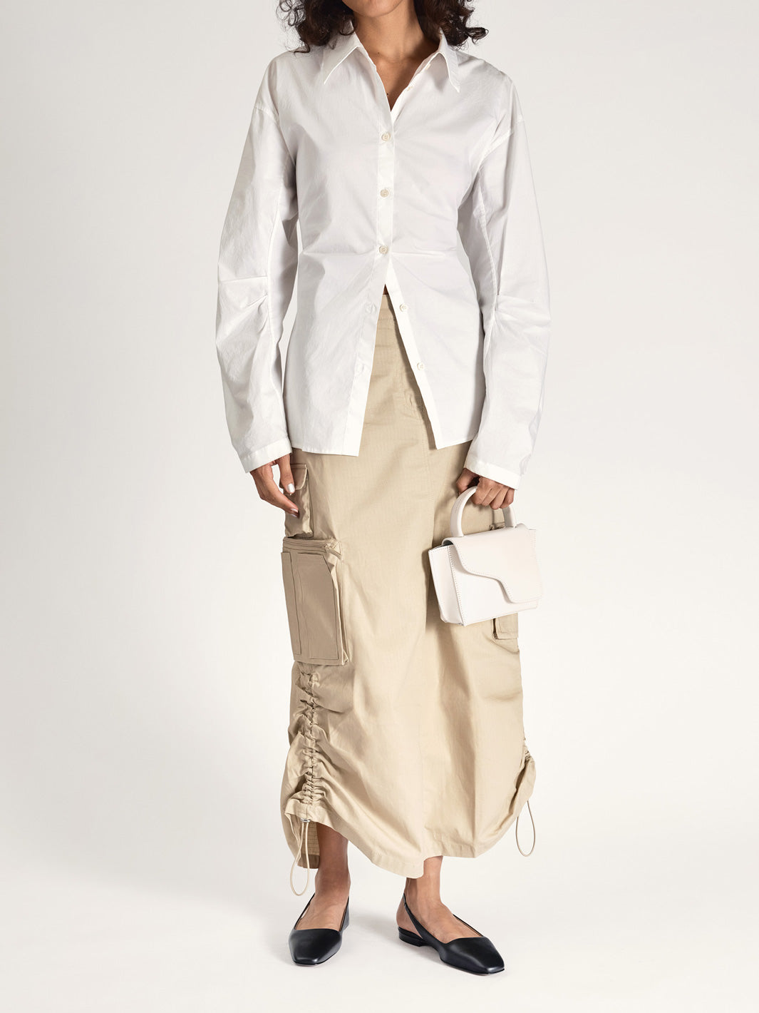 Montalcino Linen Leather Mini handbag