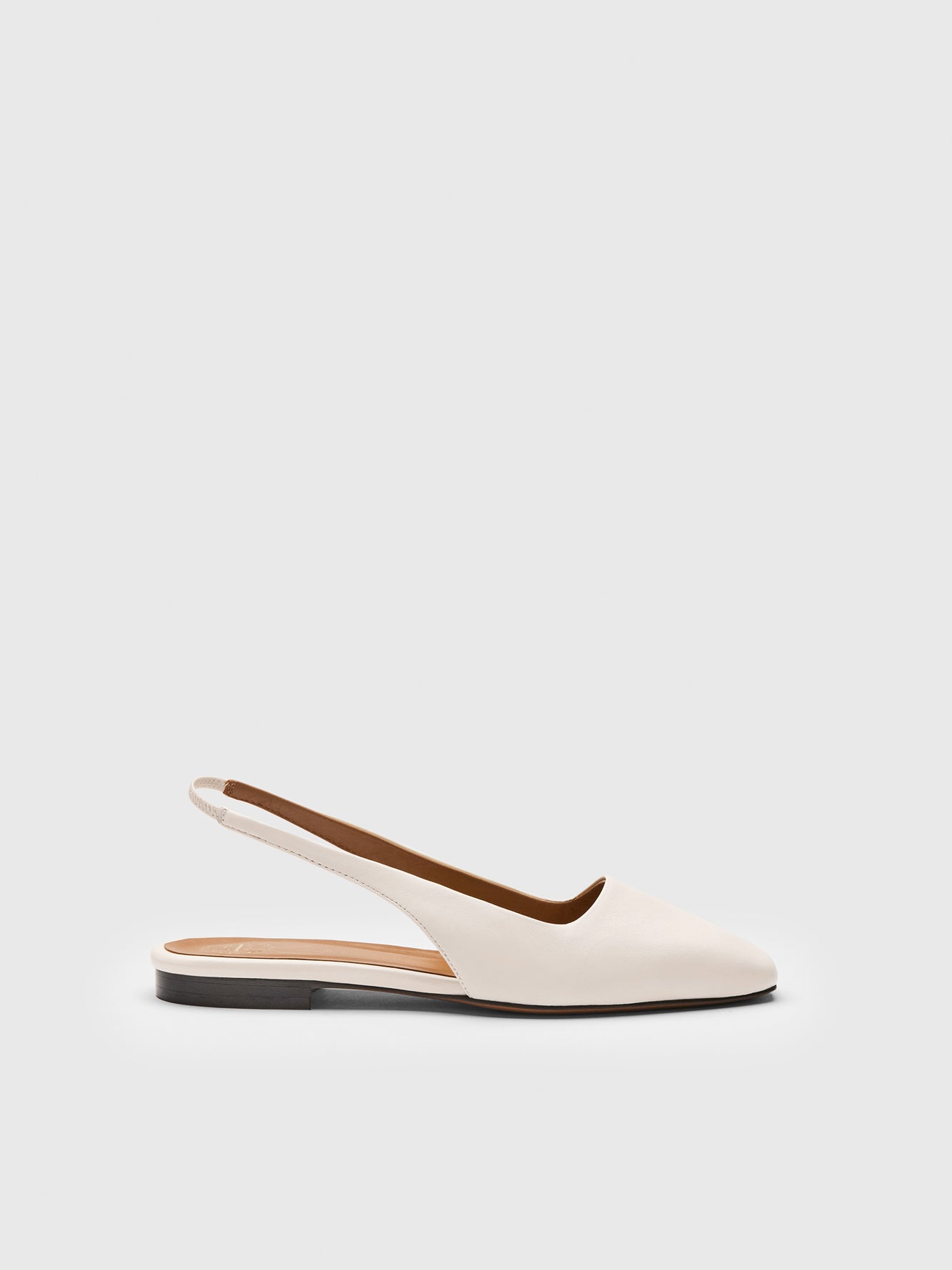 Plesio Linen Nappa Flat Slingbacks
