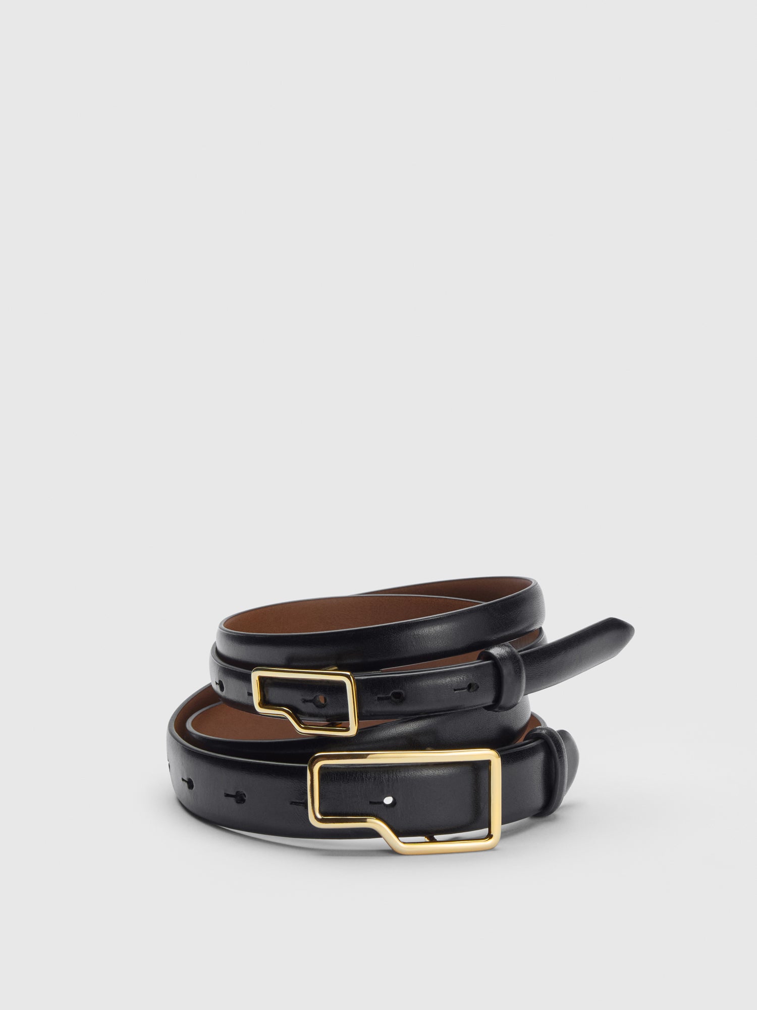 Cernobbio Black Leather Belt