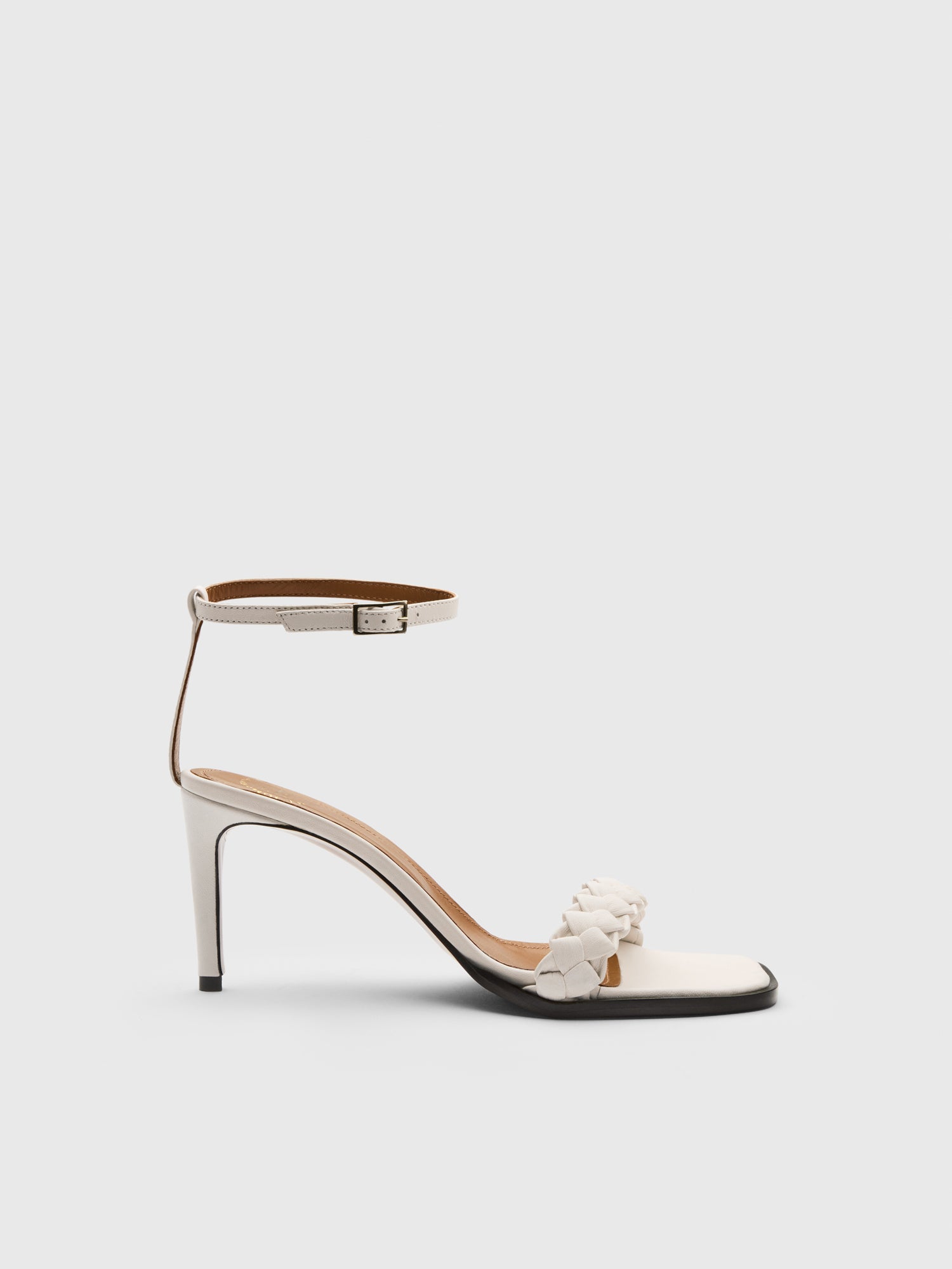 Porlezza Marina Linen Nappa Heeled sandals