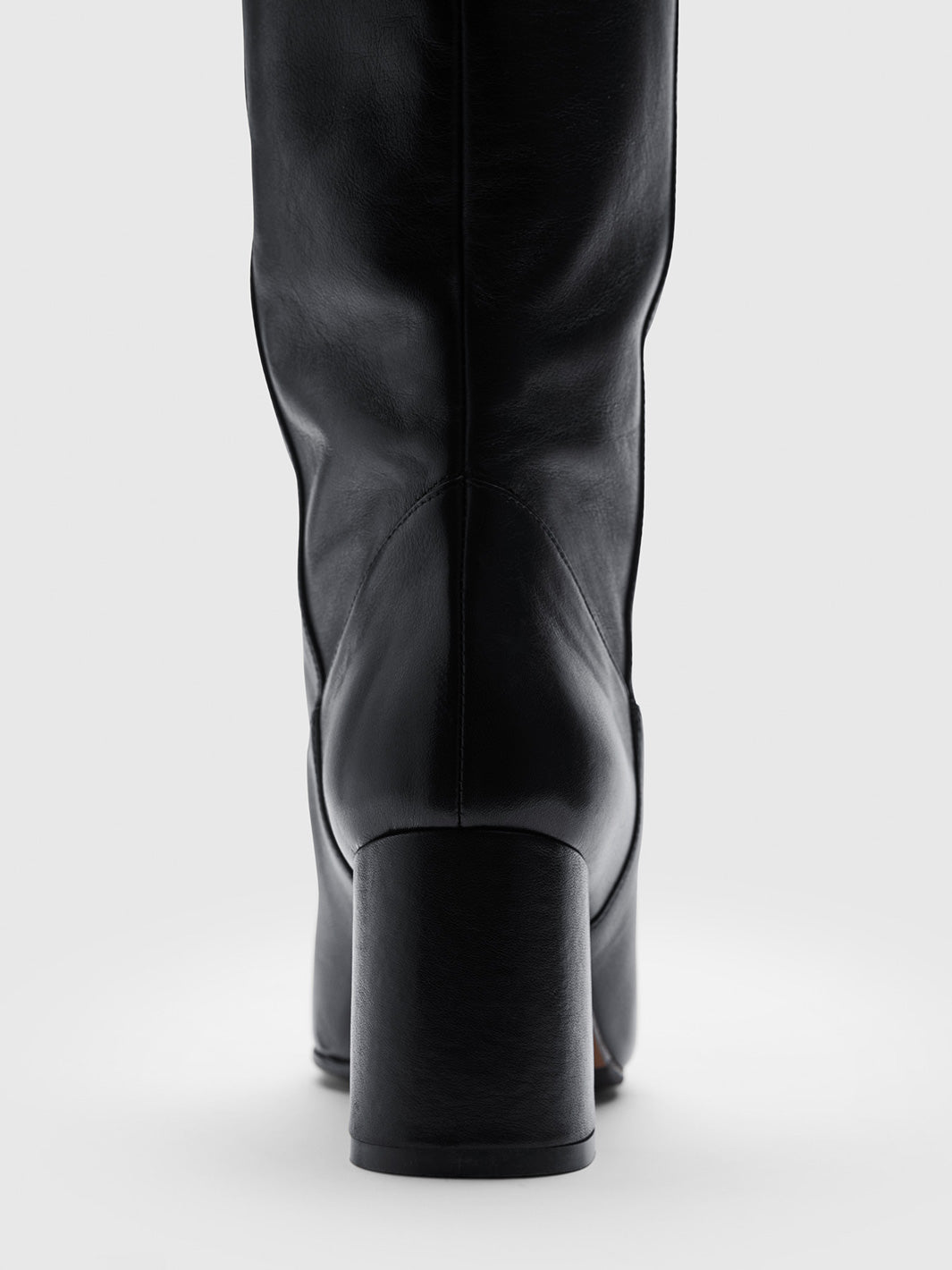 Sarconi Black Leather Knee high boots