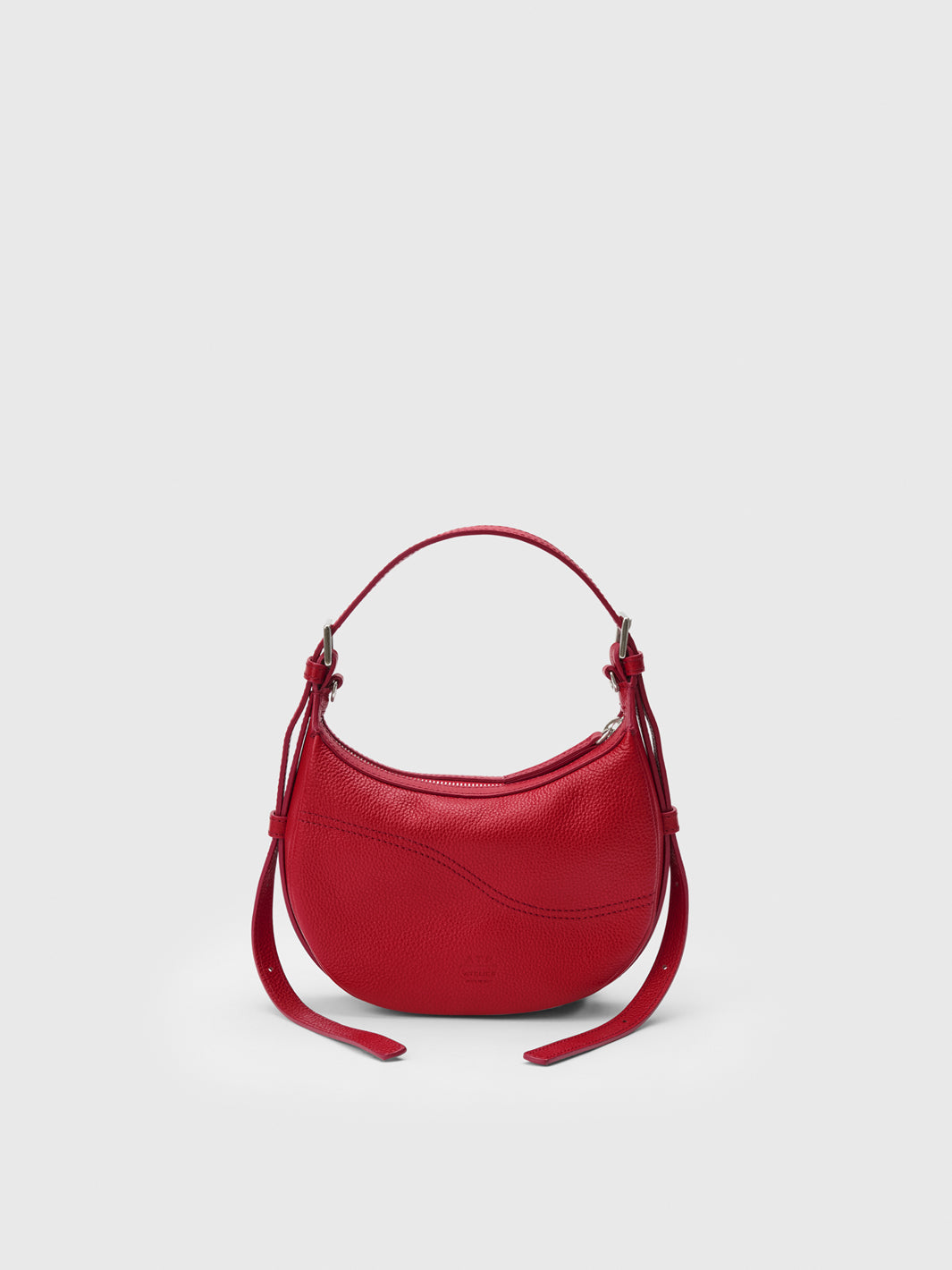 Silea Melograno Grained Leather Mini hobo bag