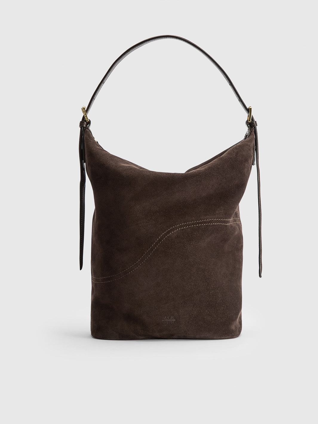 Tolve Walnut Suede Tote bag