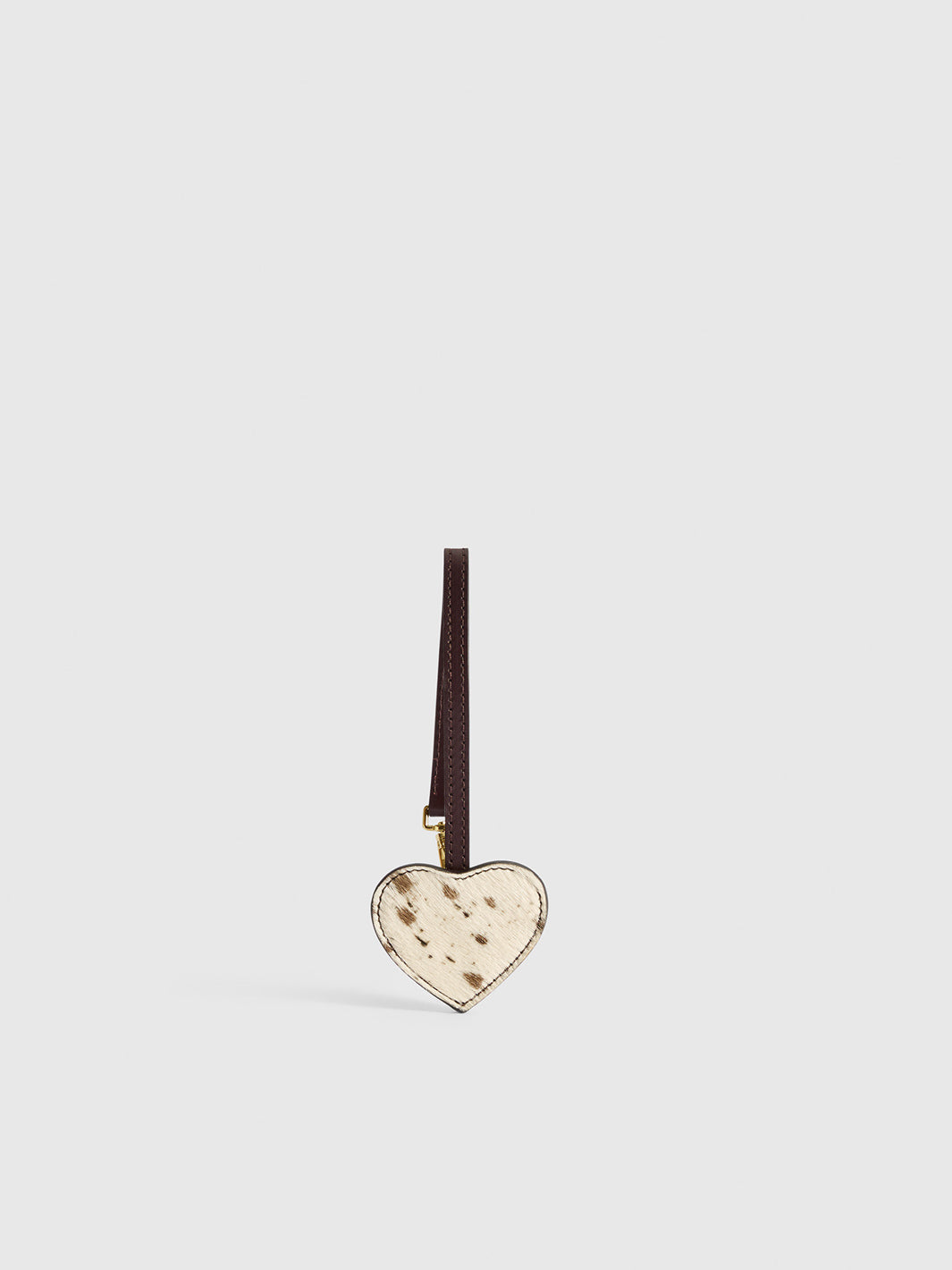Venosta Mandorla/Walnut Printed Mini Cow/Leather Key chain