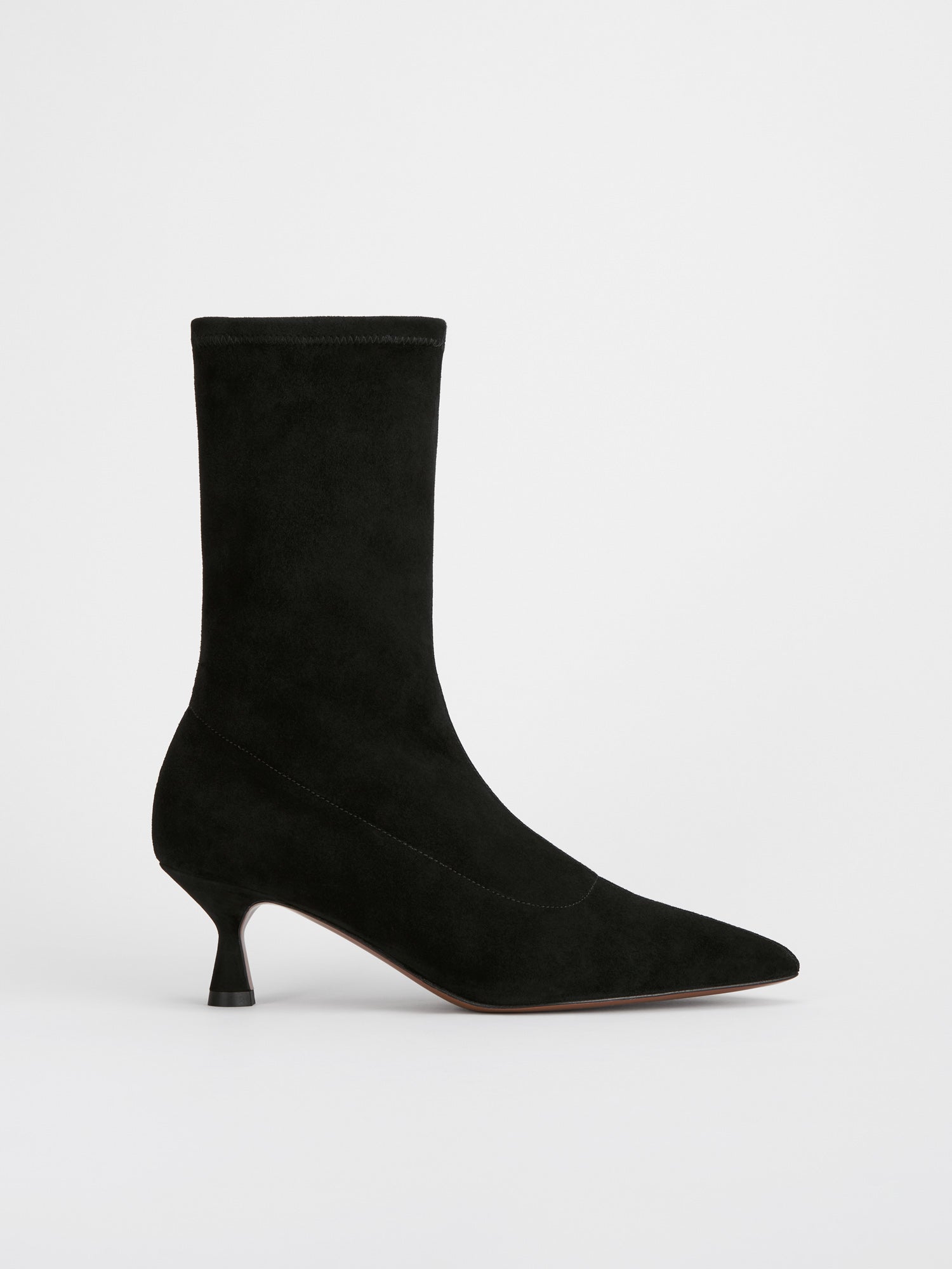 Cerone Black Suede Stretch Boots