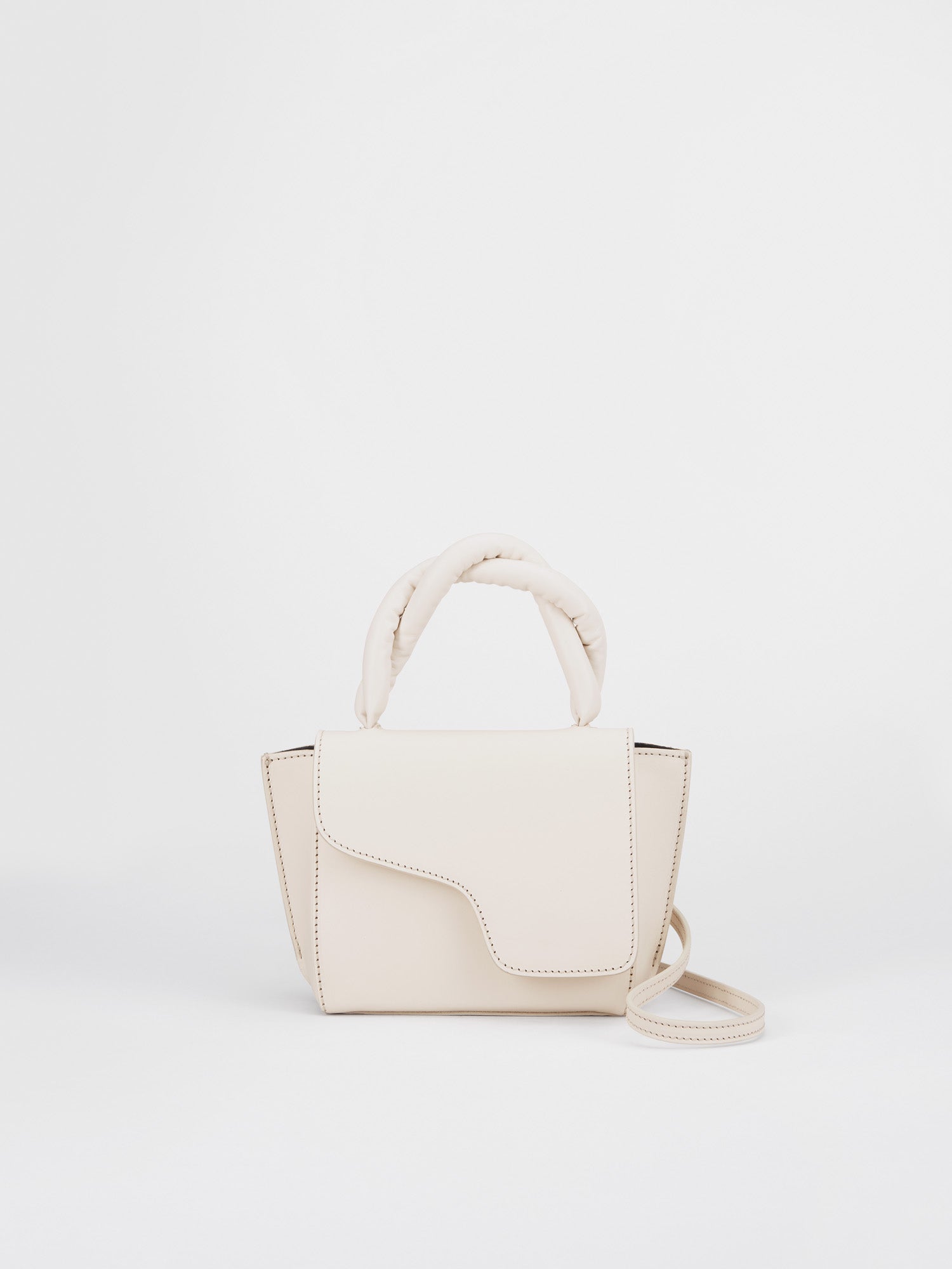 Montalbano Linen Leather/Nappa Mini handbag
