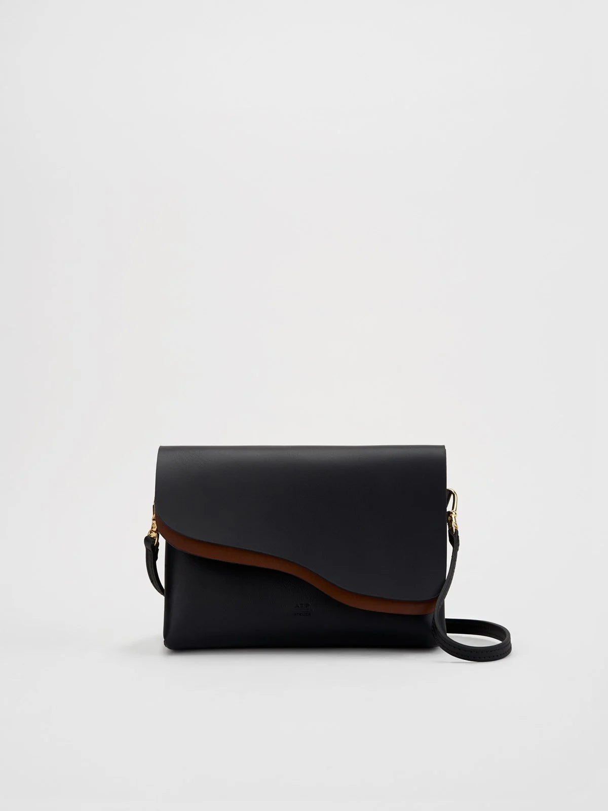 Scarlino Black Nappa Pouch Bag